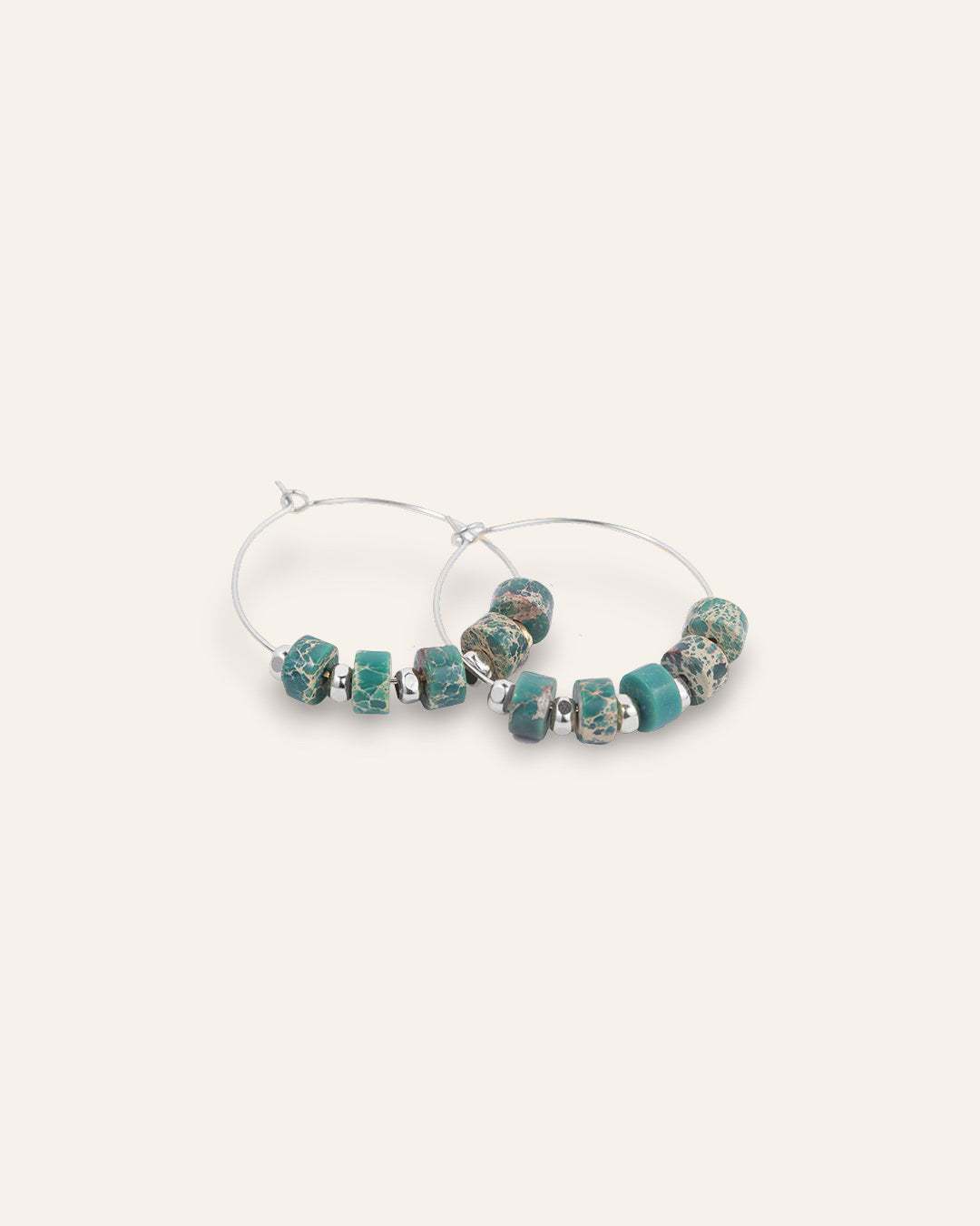 ADRIANA SCALLOP FRAME HOOP-GOLD main image 1
