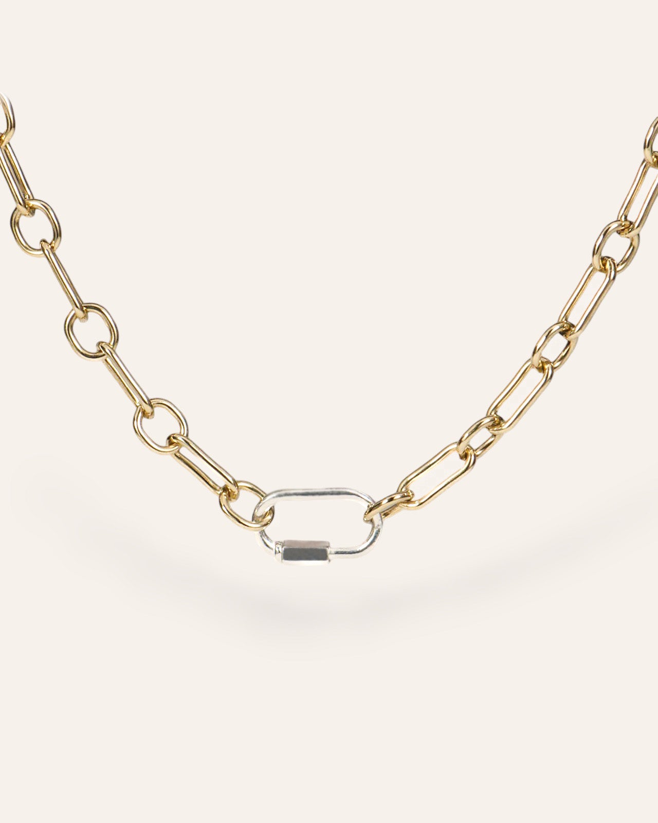 Collier Mousqueton Céline Doré à l'Or Fin 24ct / Argent 925