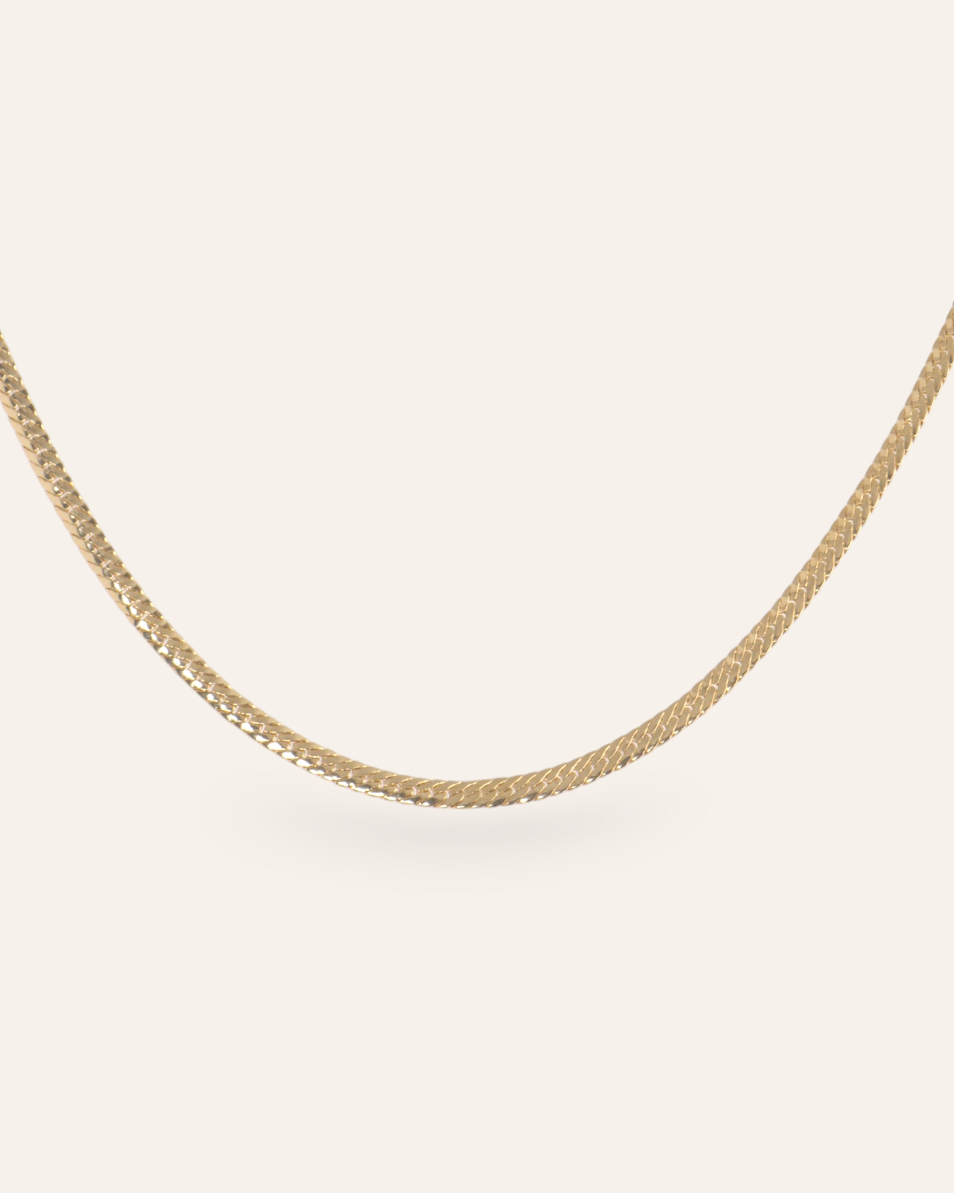 Collier Maille Serpent Fine Garance Doré à l'Or Fin 24ct