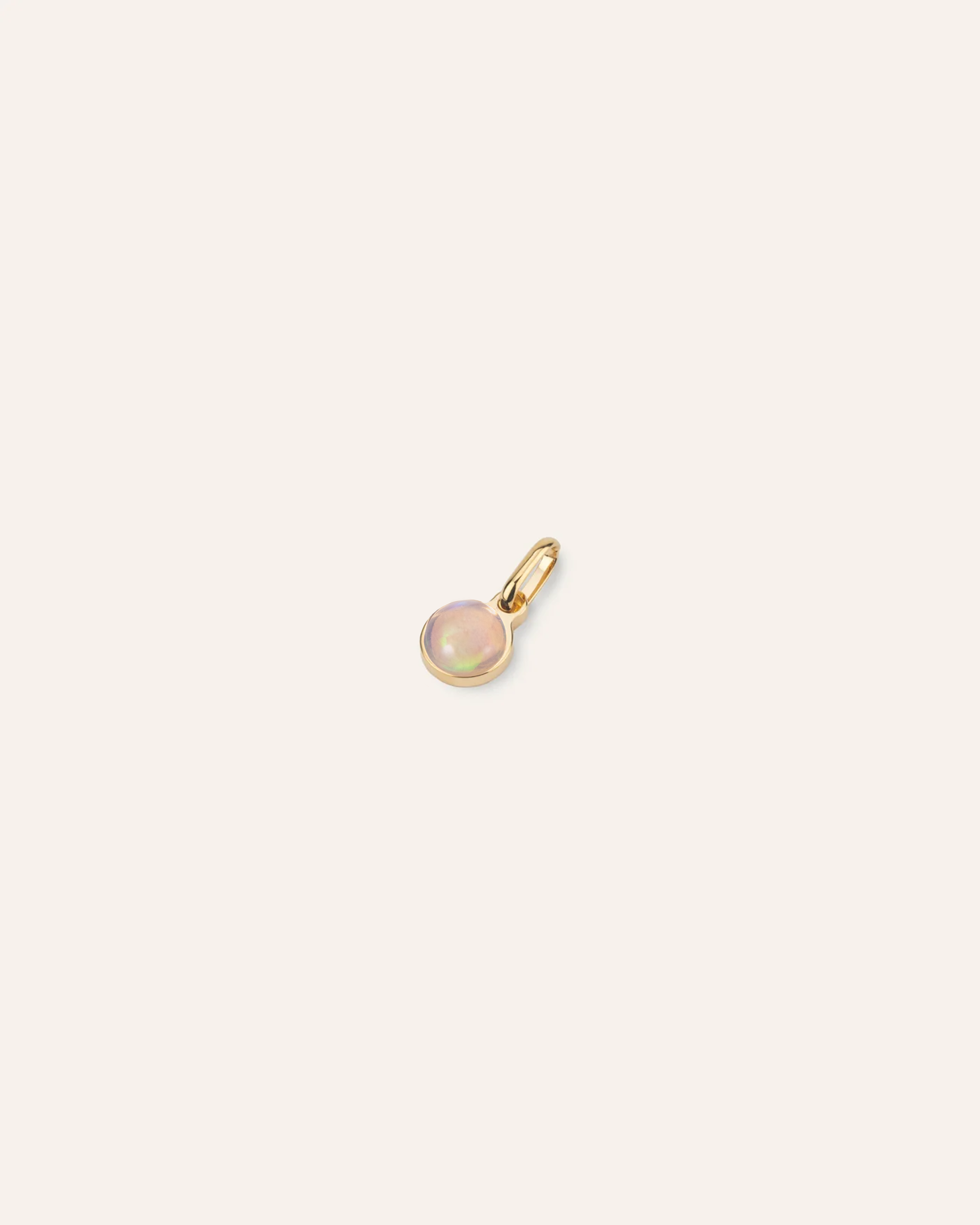 Charm Armonía Piedra de Nacimiento de Octubre Chapado en Oro 18k / Ópalo