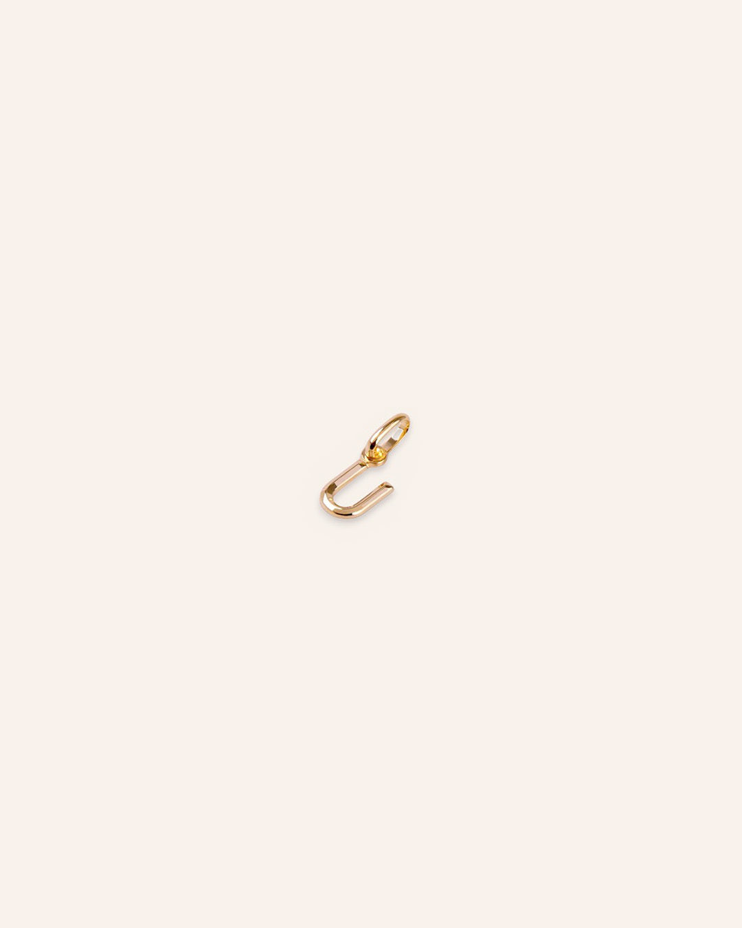 Colgante Letra U Chapado en Oro 18k