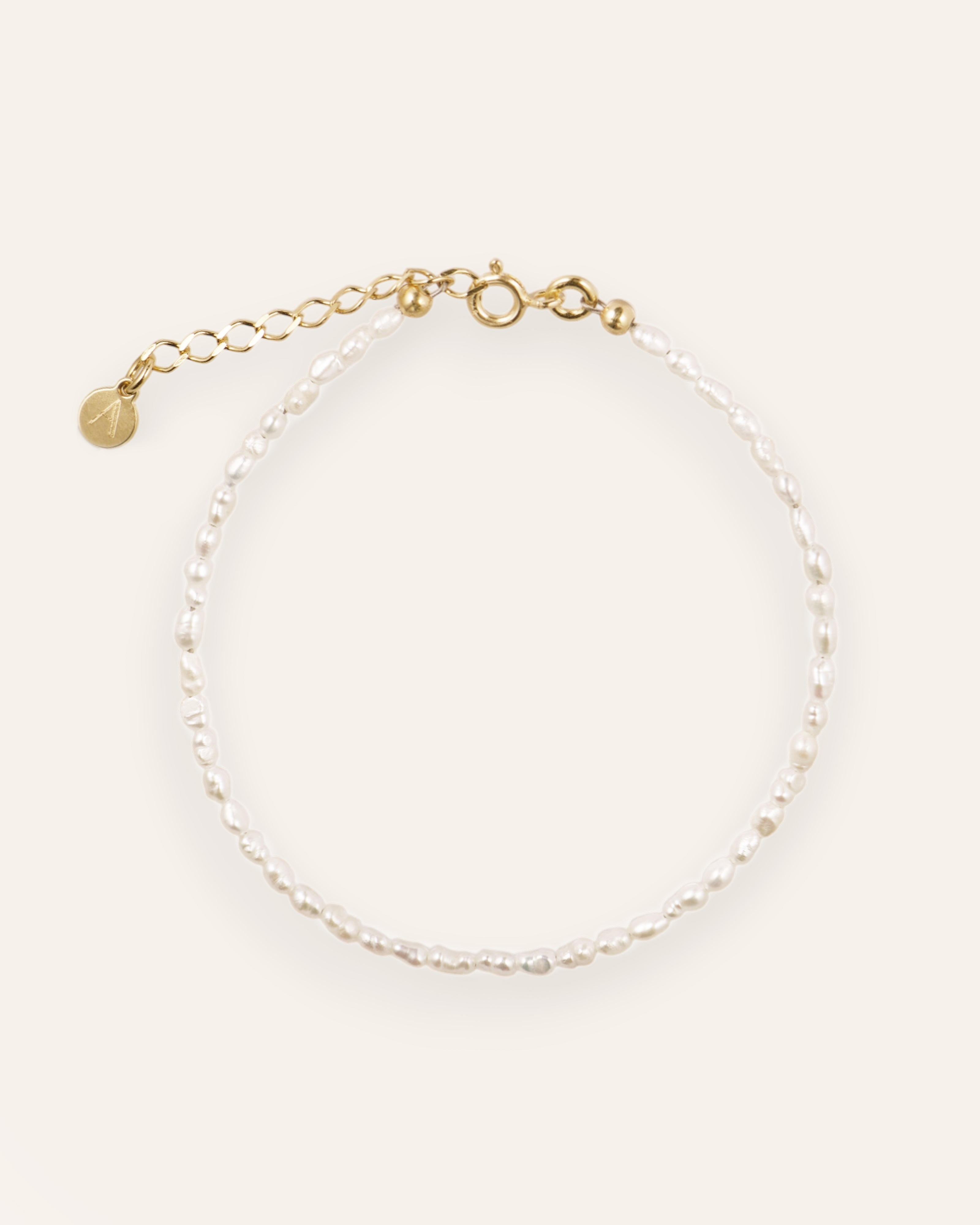 Bracciale con Perle Candice Placcato Oro 24ct / Perla