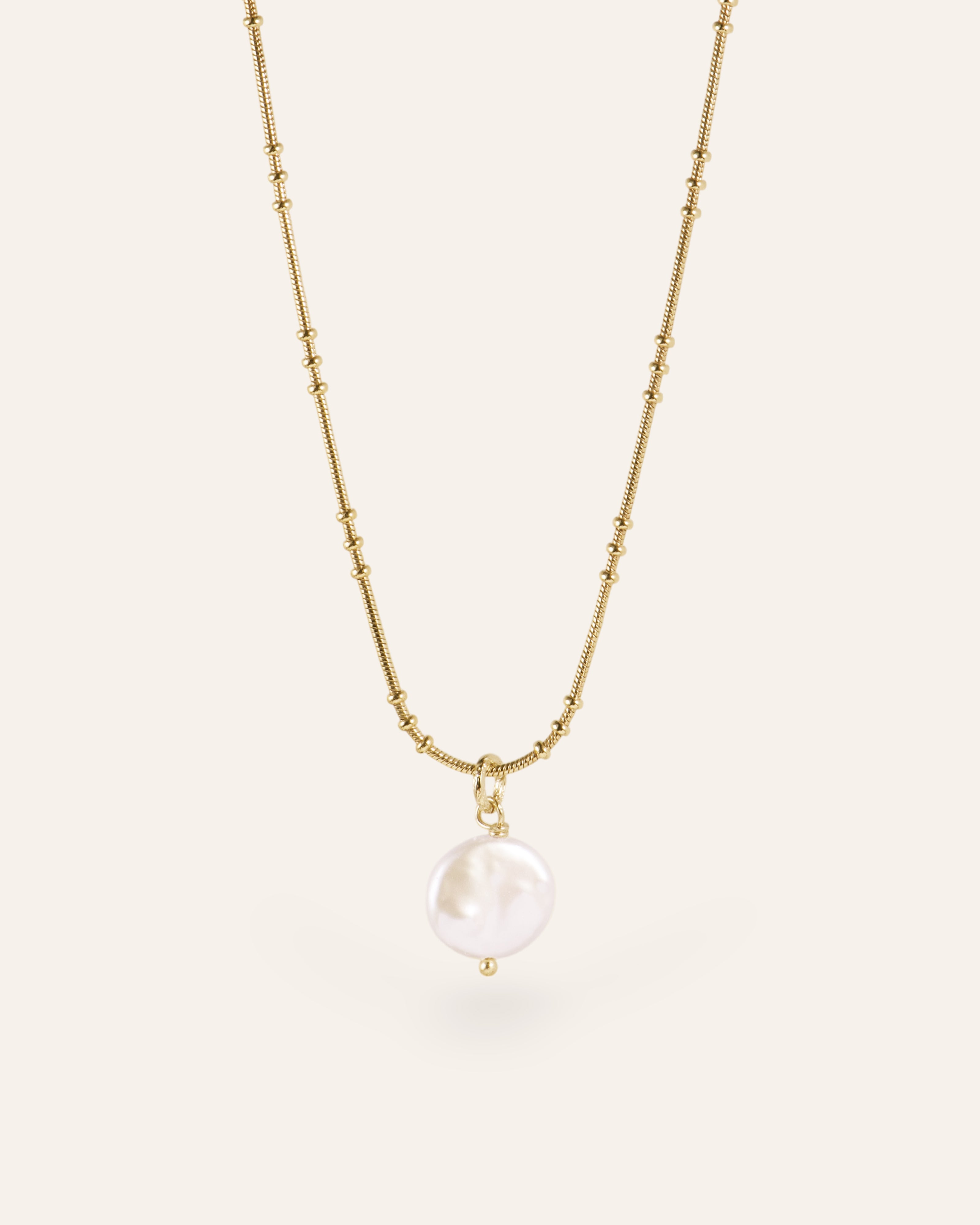 Pippa Perlen Halskette 24k Vergoldet