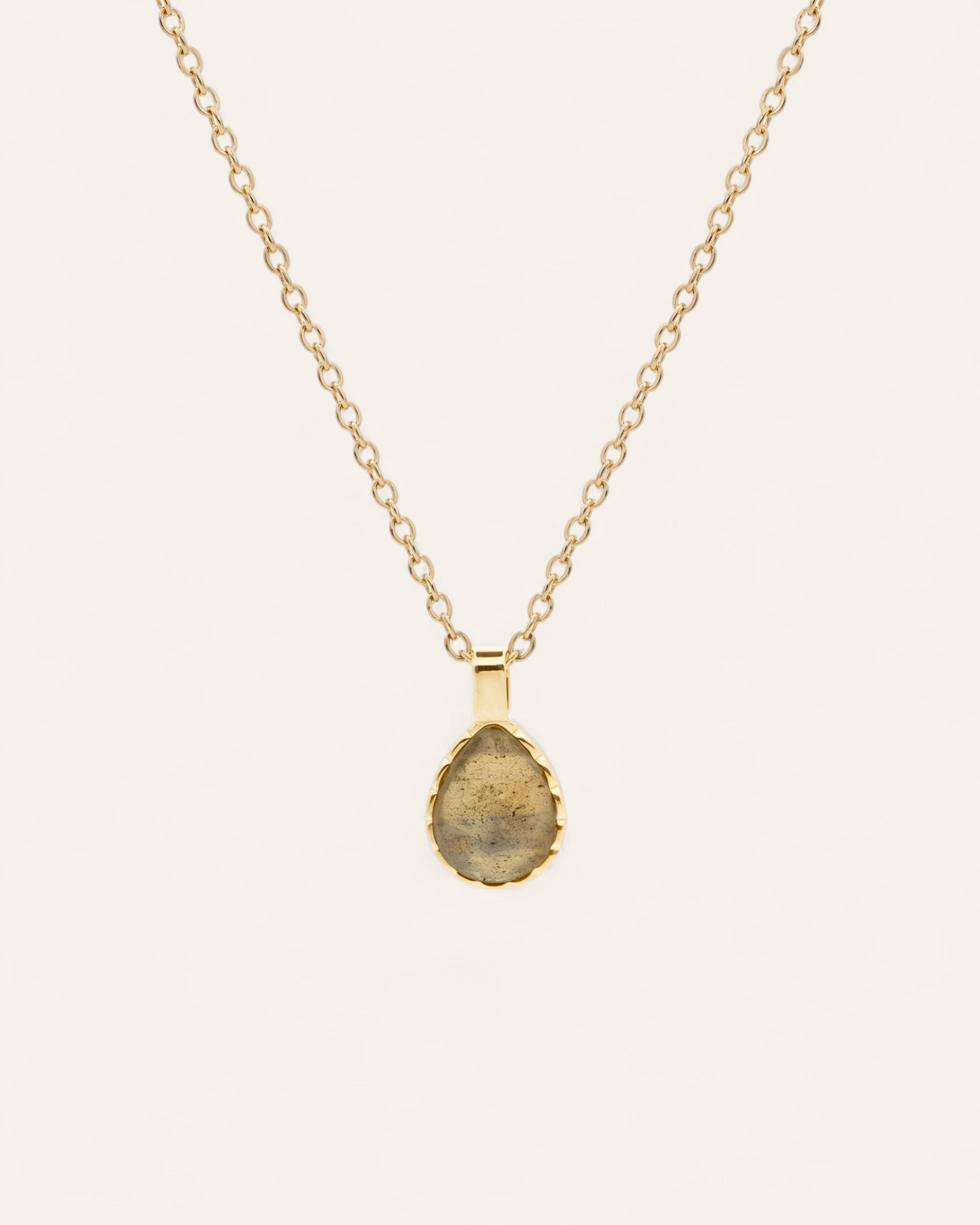 Cabaret Necklace 18k Gold Plated / Labradorite