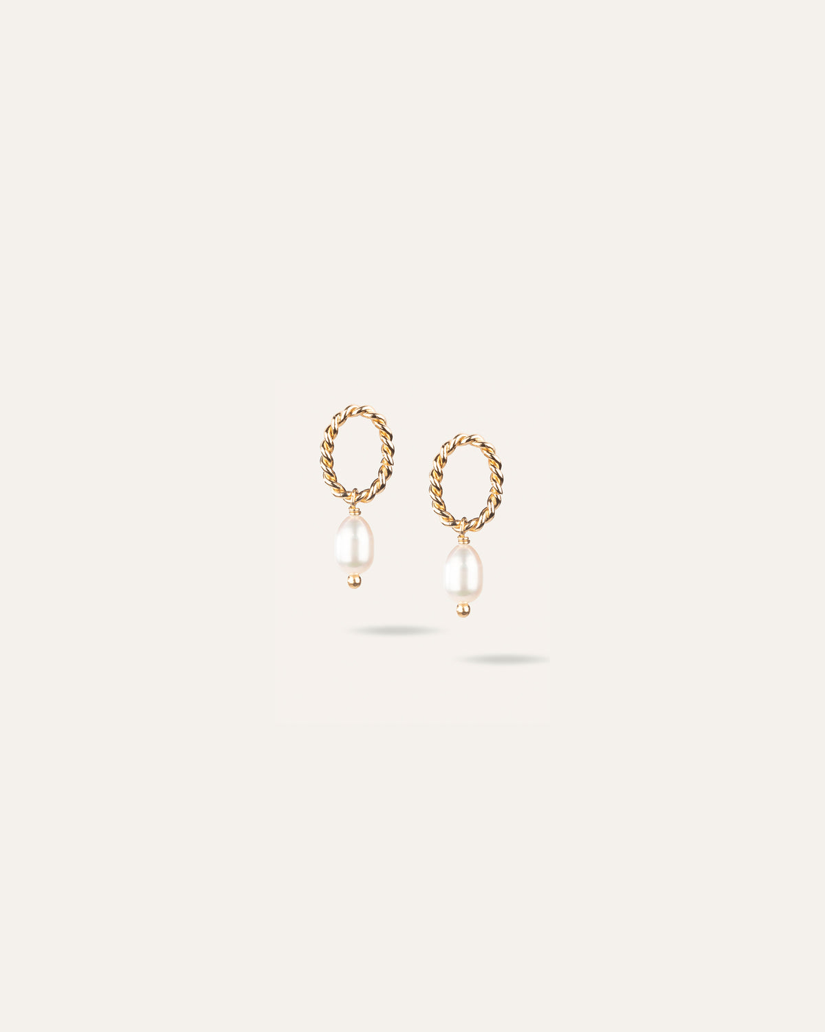 Boucles D'oreilles Torsadées En Or Plaqué - Petits Modèles Femme - Sans Emballage