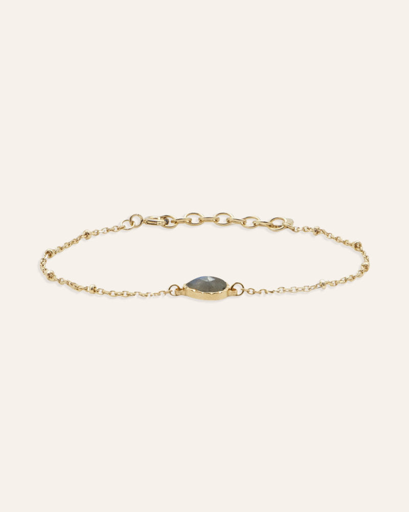 Bracelet Cabaret Plaqué Or 18ct / Labradorite