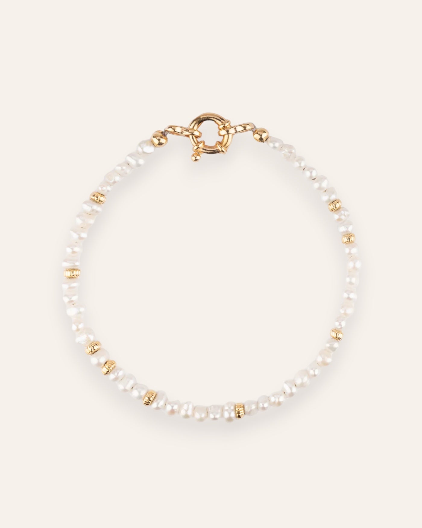 Bracelet en Perles Adèle Plaqué Or 18ct / Perle