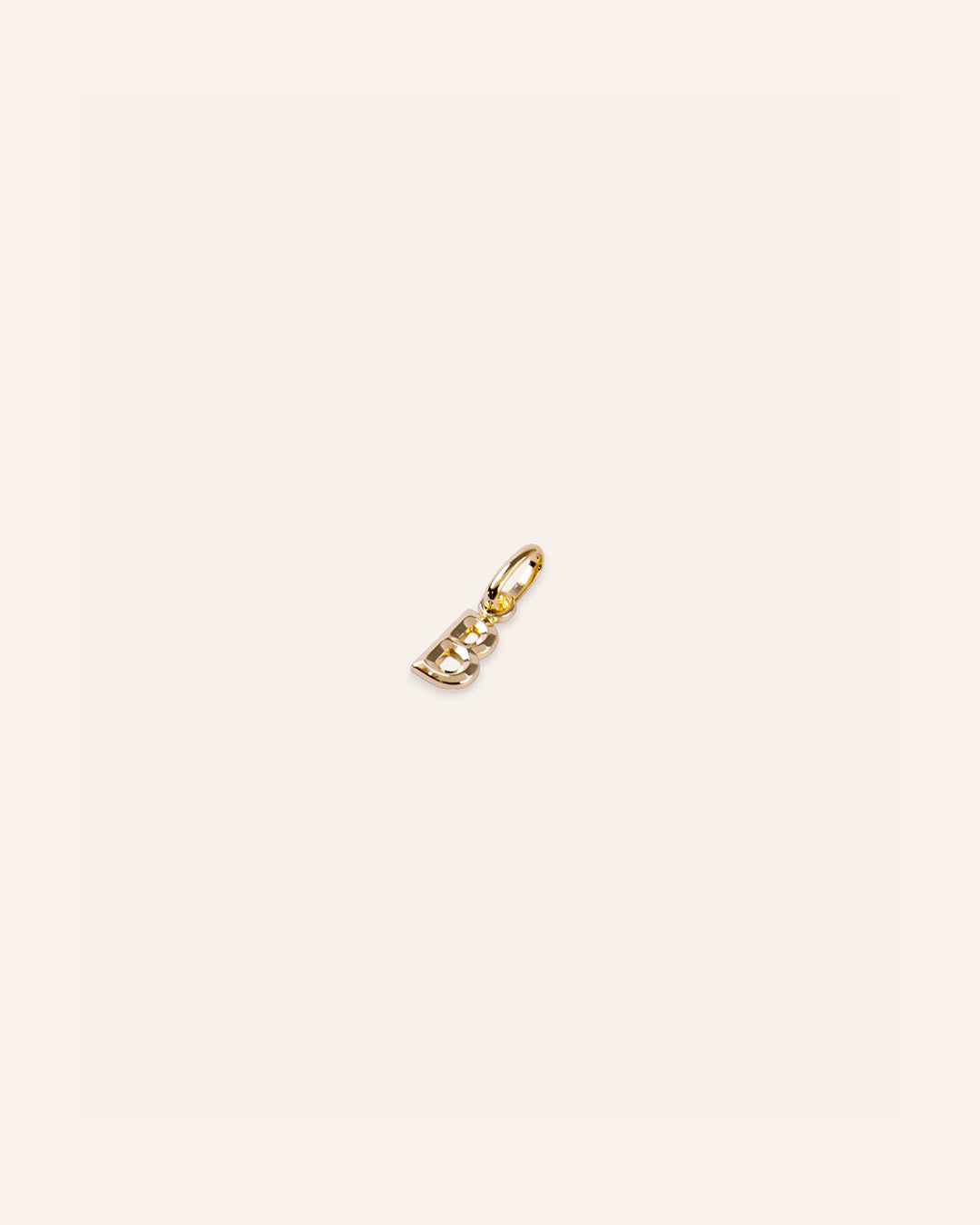 Pendentif Lettre B Plaqué Or 18ct