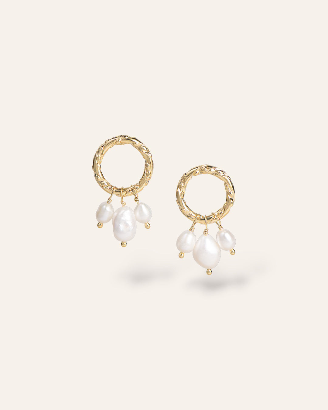 Boucles d'oreilles Perles Milo Plaqué Or 18ct / Perle