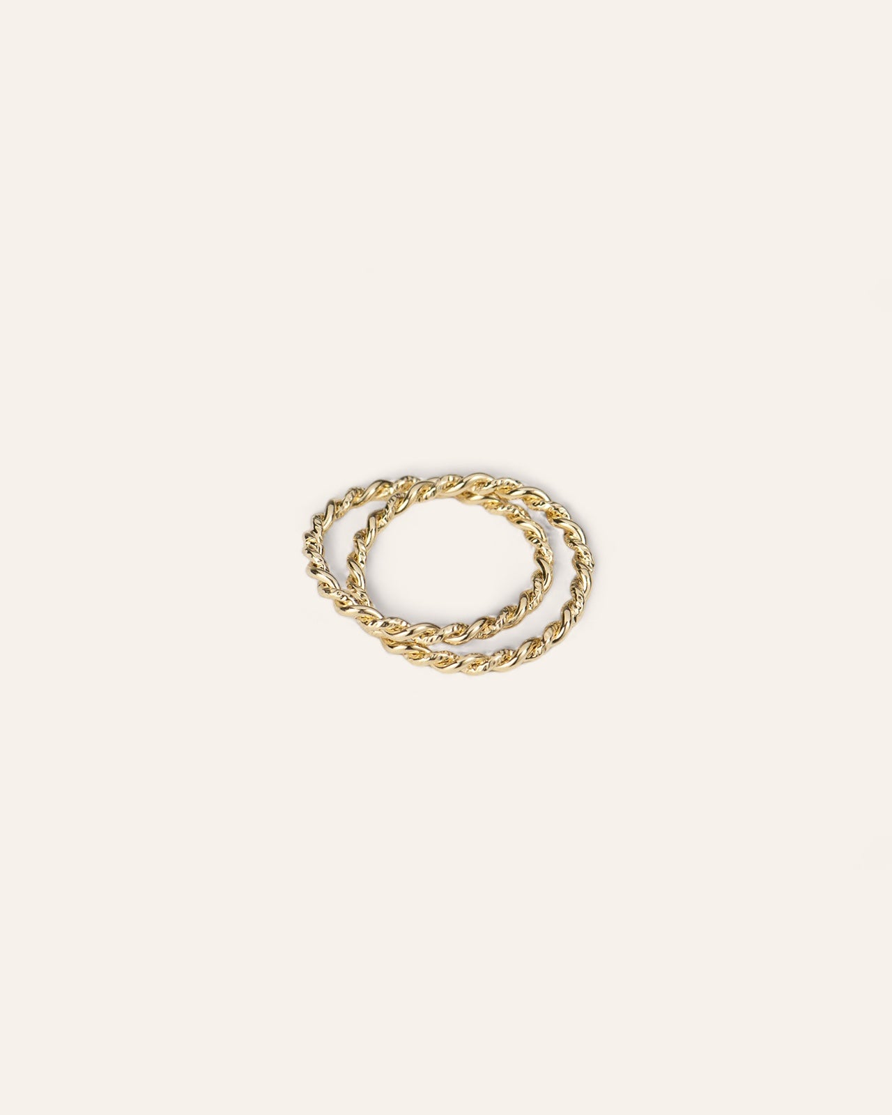 Bague Double Anneau Louane Plaqué Or 18ct