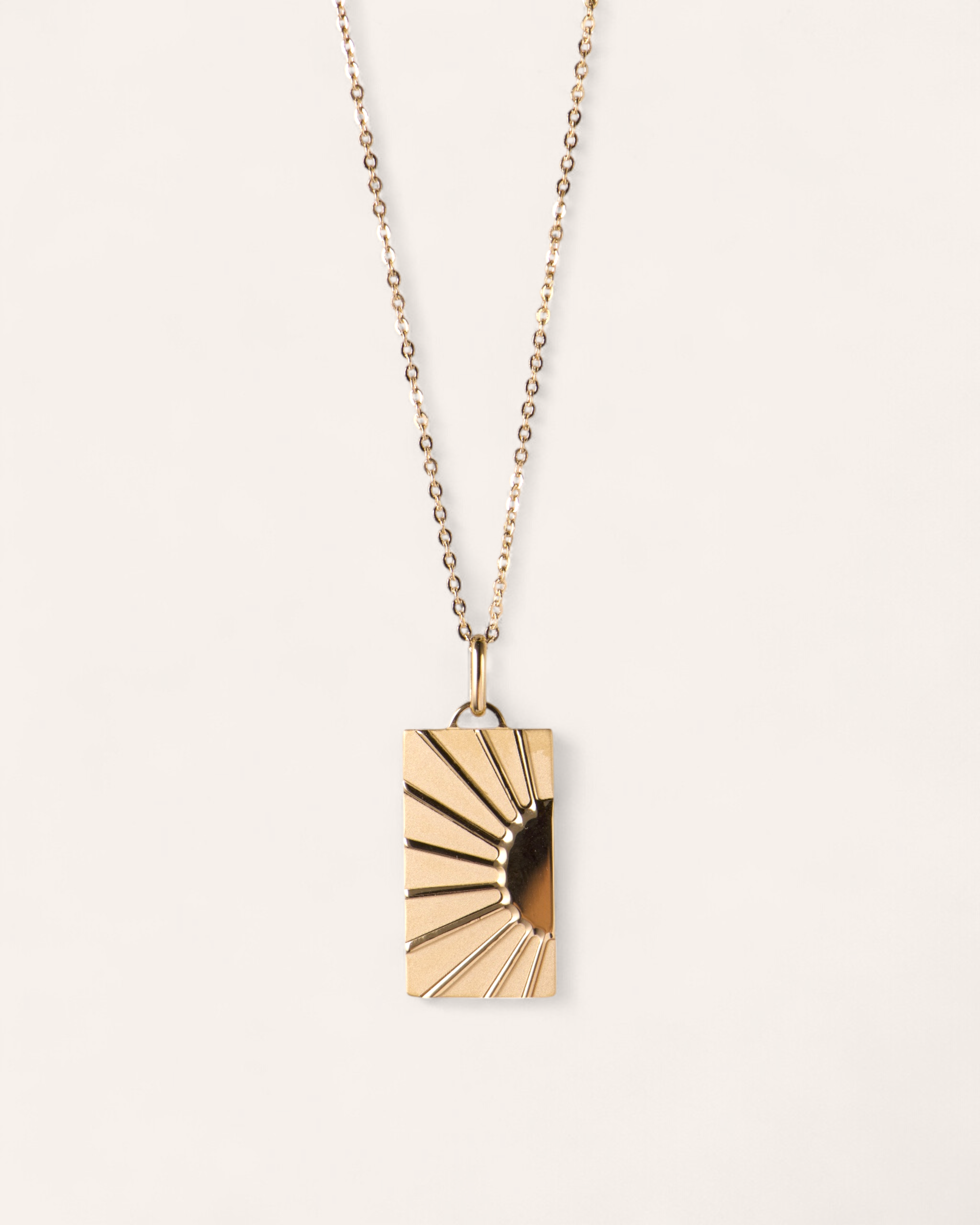 Collier Rectangulaire Auréa Plaqué Or 18ct
