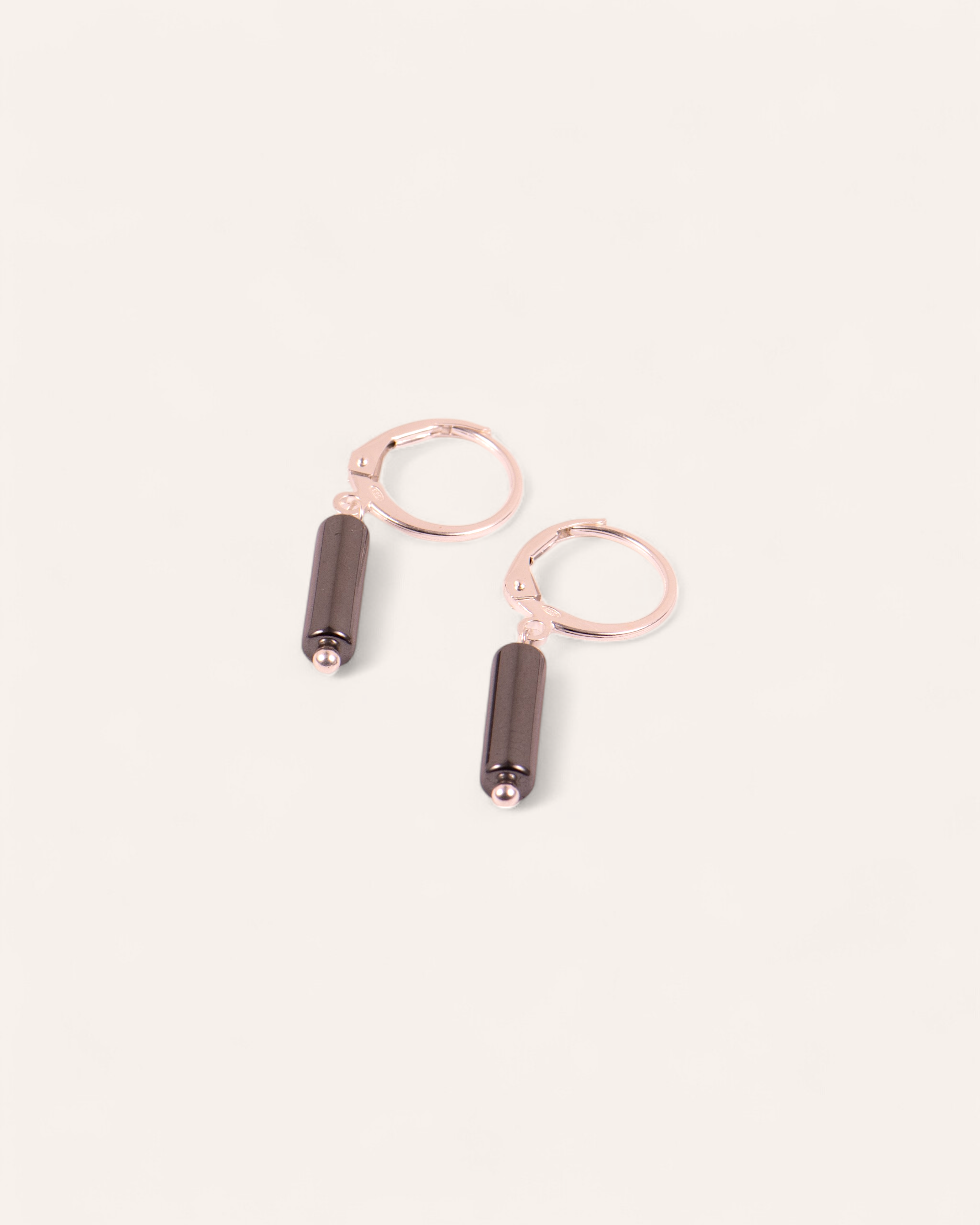 Boucles d'oreilles Biba Argent 925 / Hématite