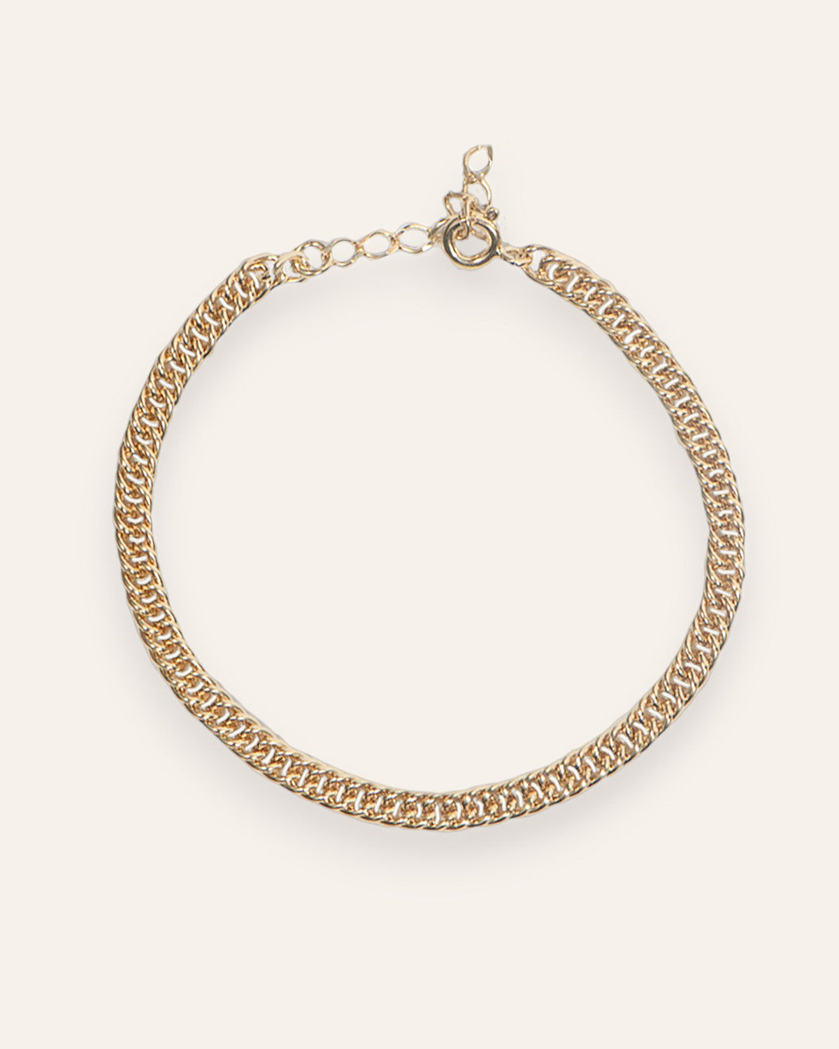 Bracelet Chaîne Large Nadia Plaqué Or 18ct