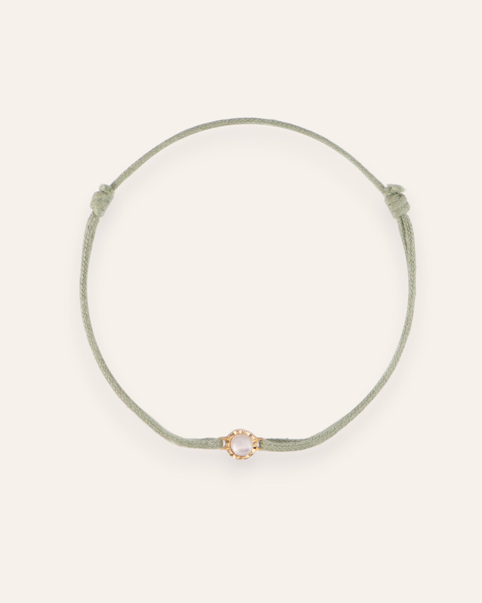 Solitaire cord bracelet