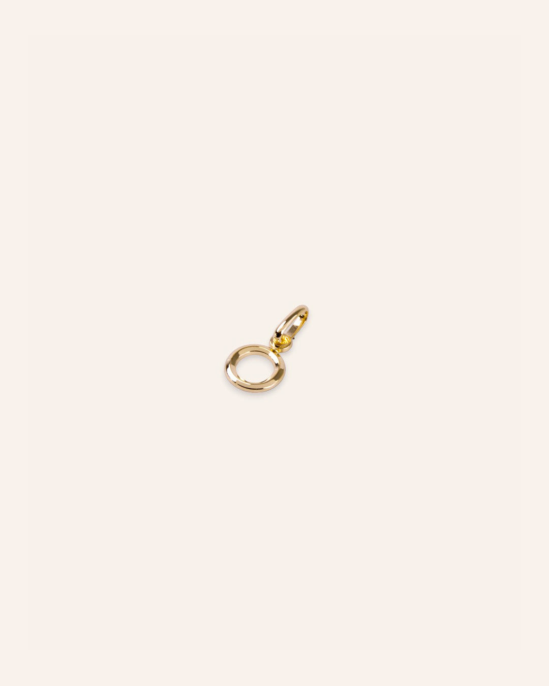 Pendentif Lettre O Plaqué Or 18ct