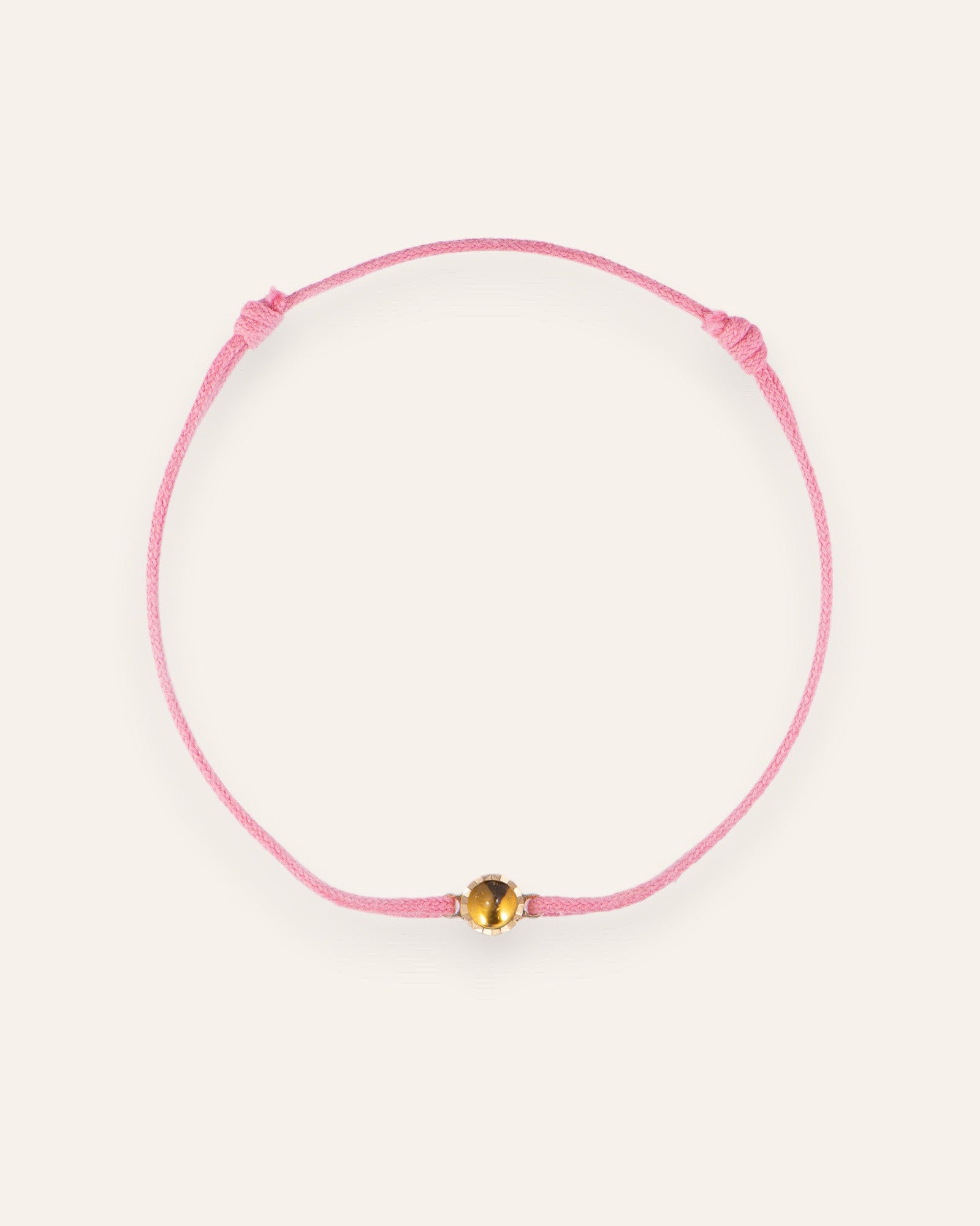 Solitaire cord bracelet