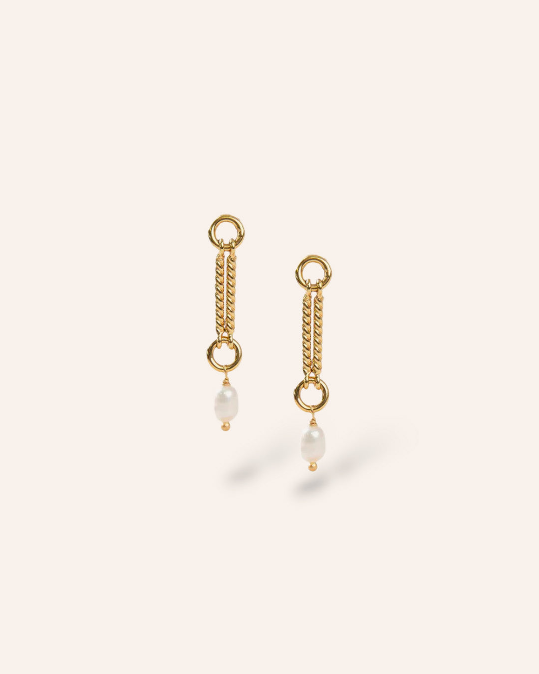 Boucles d'oreilles Eva Plaqué Or 18ct / Perle