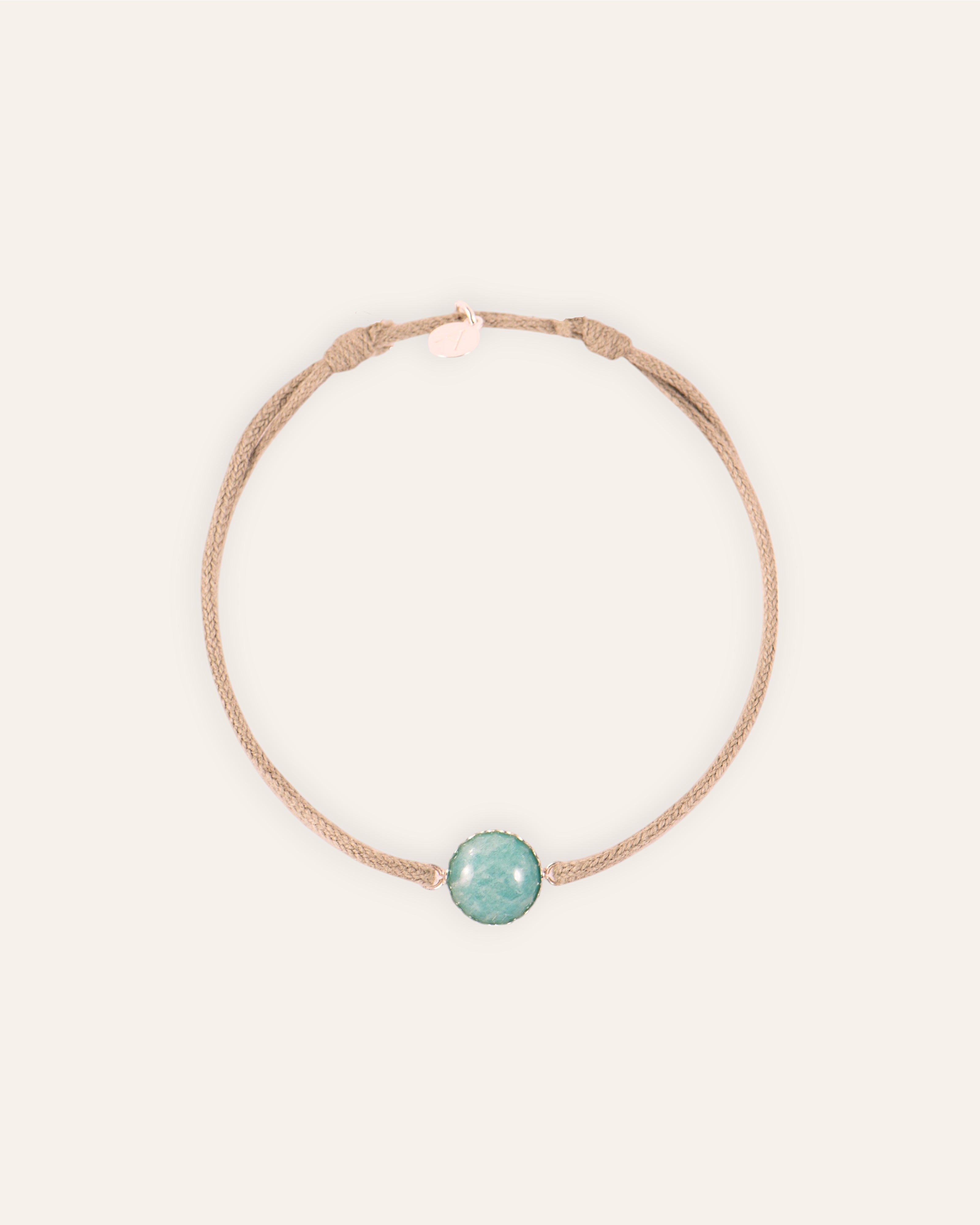 Bracelet Cordon Zelie Argent 925 / Amazonite