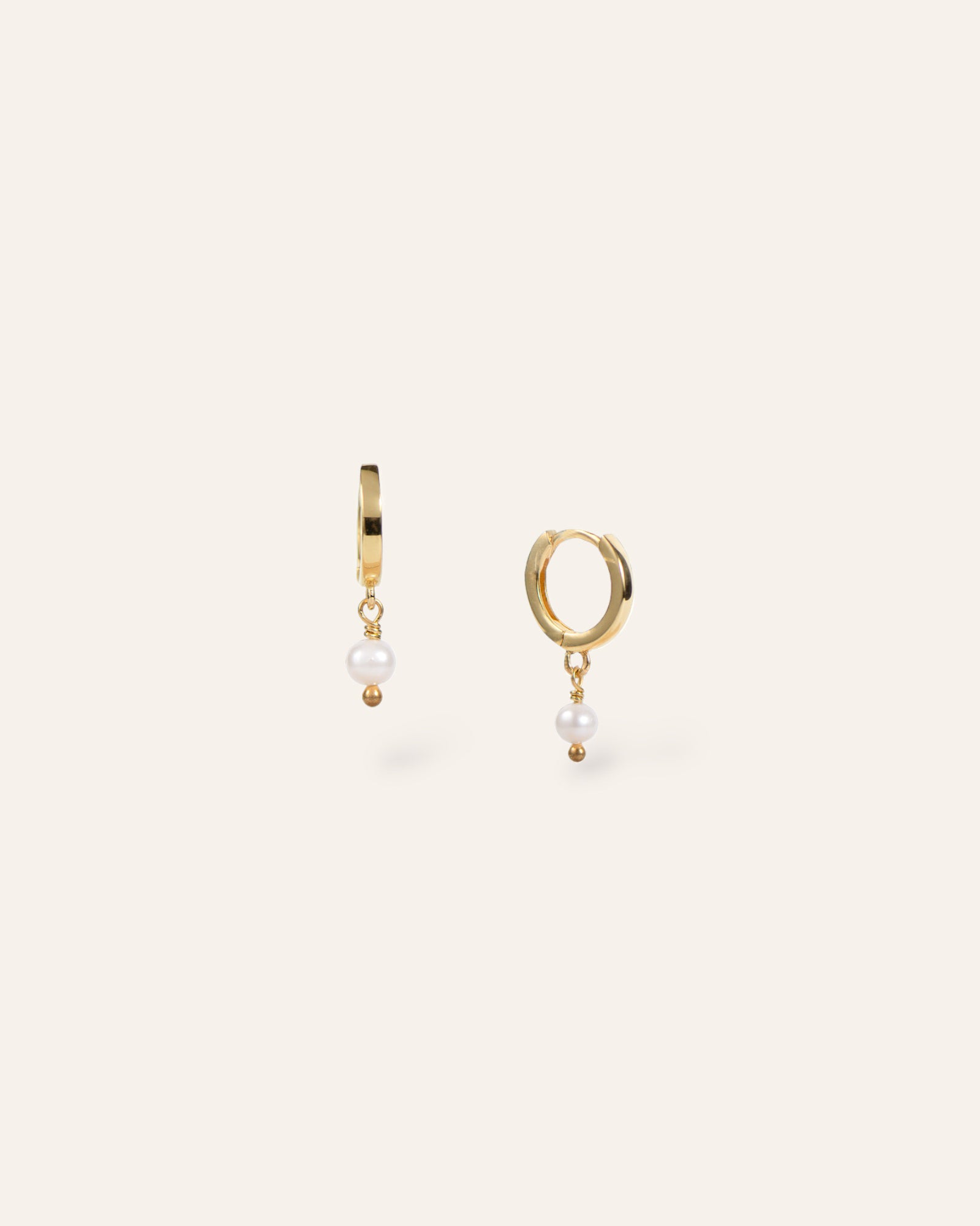 Boucles d'oreilles Dormeuses Mia Plaqué Or 18ct / Perle