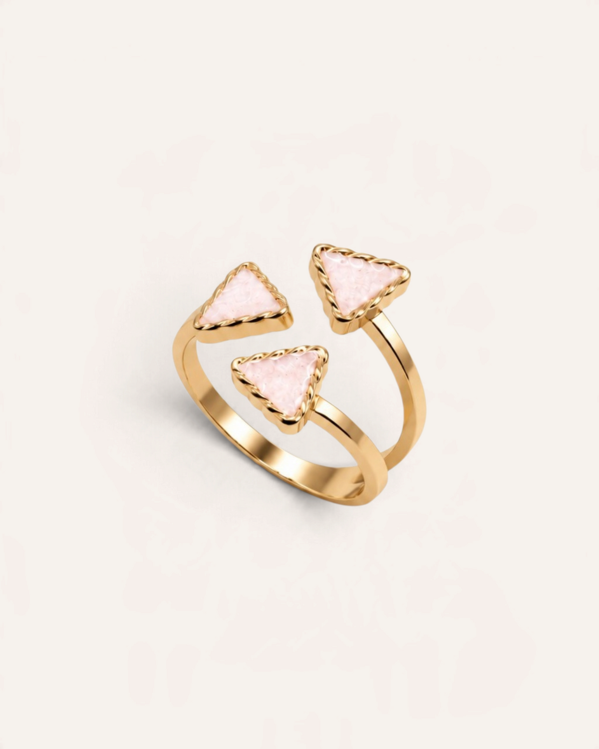 Bague Émaillée Joris Plaqué Or 18ct