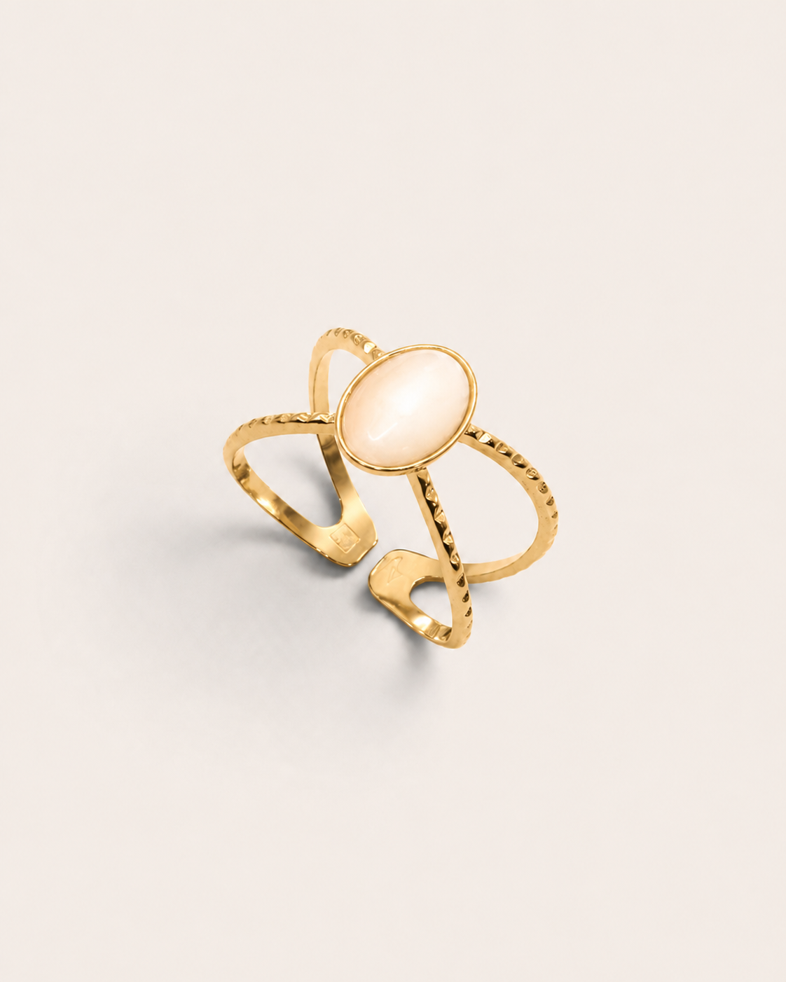 Anillo Fino Cassendra Chapado en Oro 18k