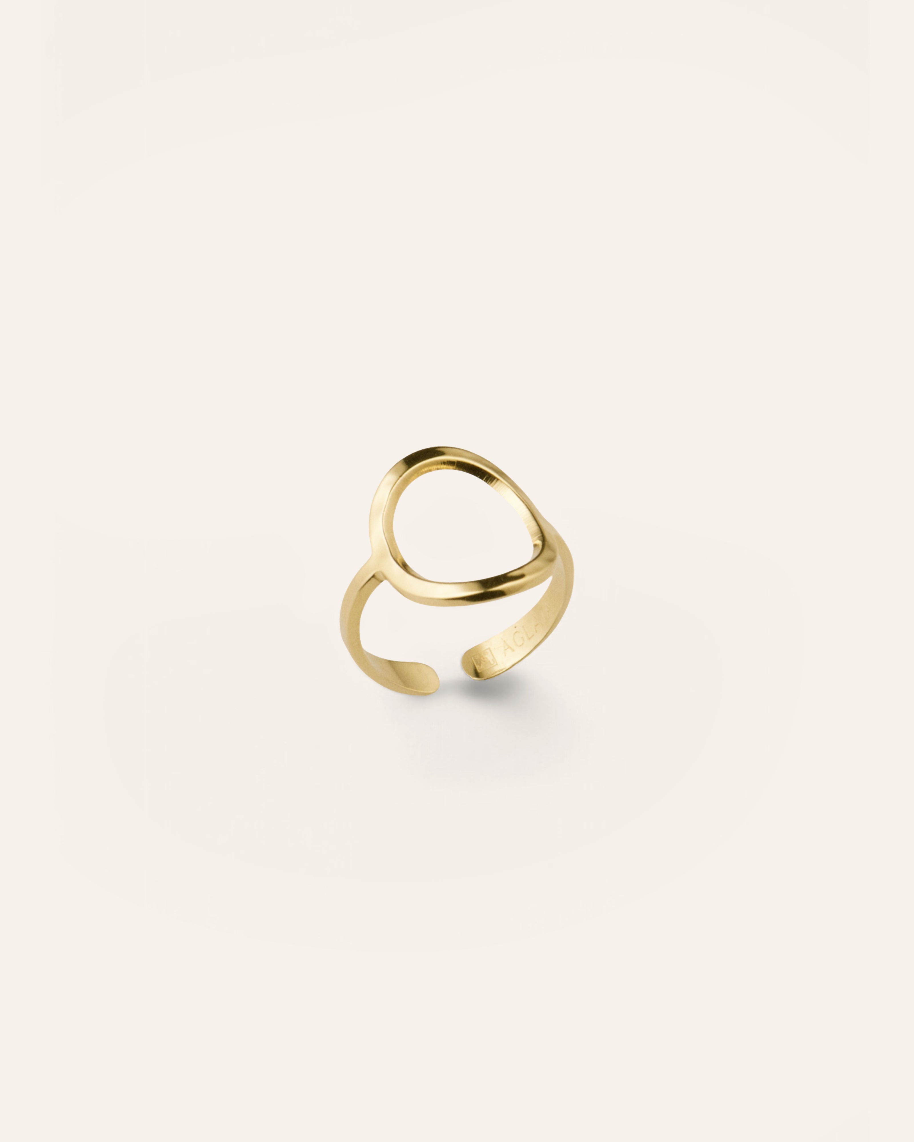 Bague Cercle Tess Plaqué Or 18ct