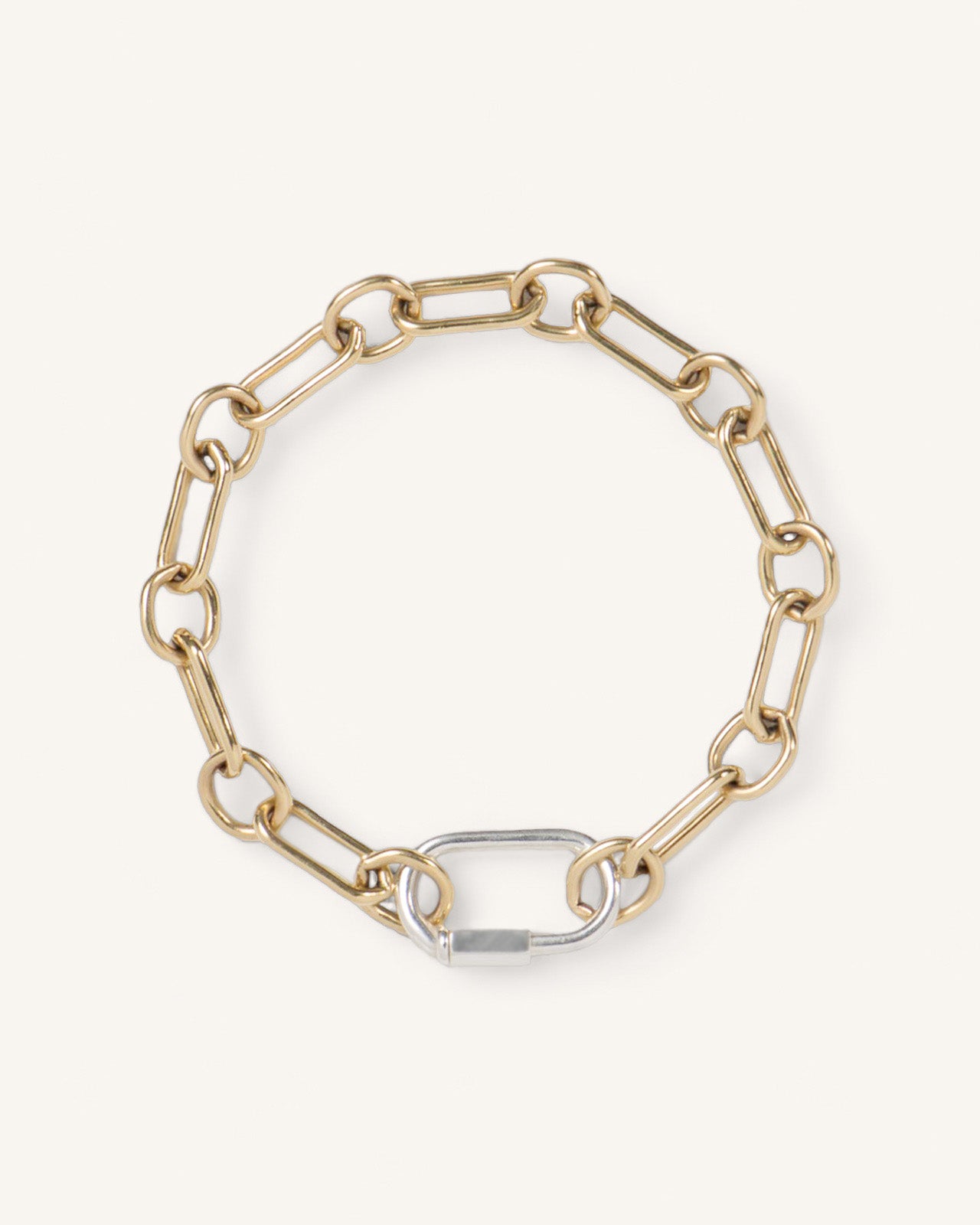 Bracelet Mousqueton Céline Plaqué Or 18ct / Argent 925