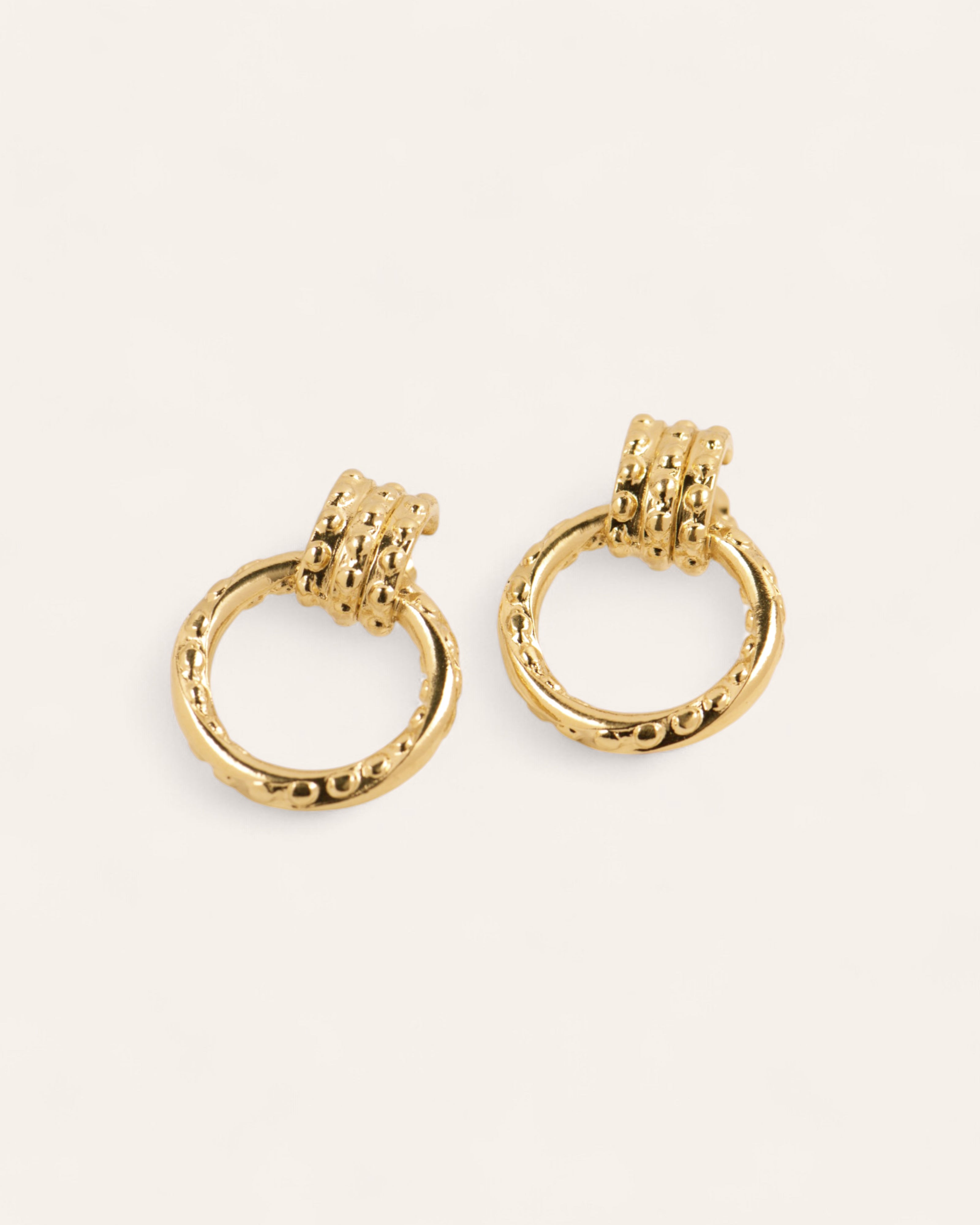 Boucles d'oreilles Pendantes Blair Doré à l'Or Fin 24ct