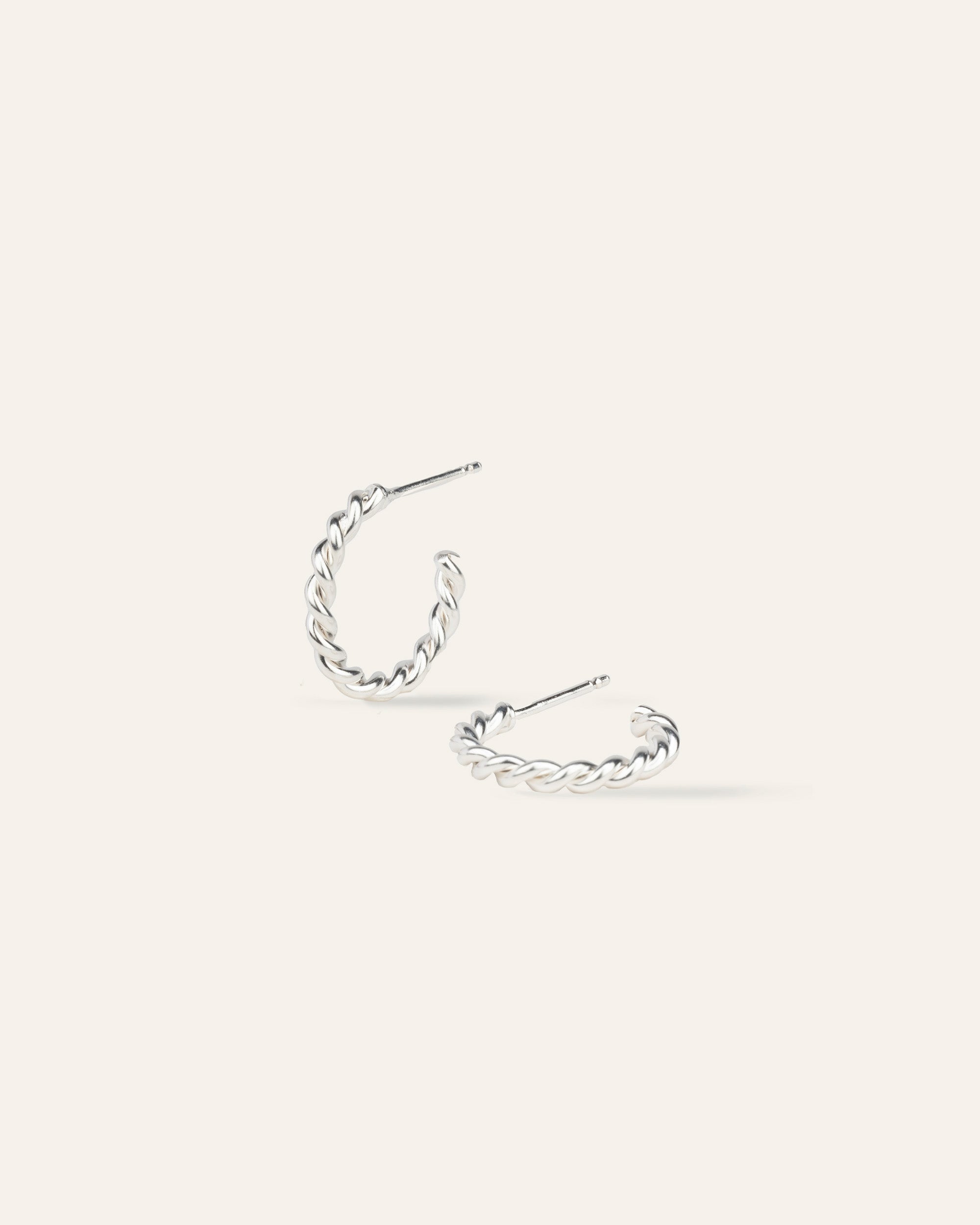 Aros Torcidos Gabrielle Plata de Ley 925