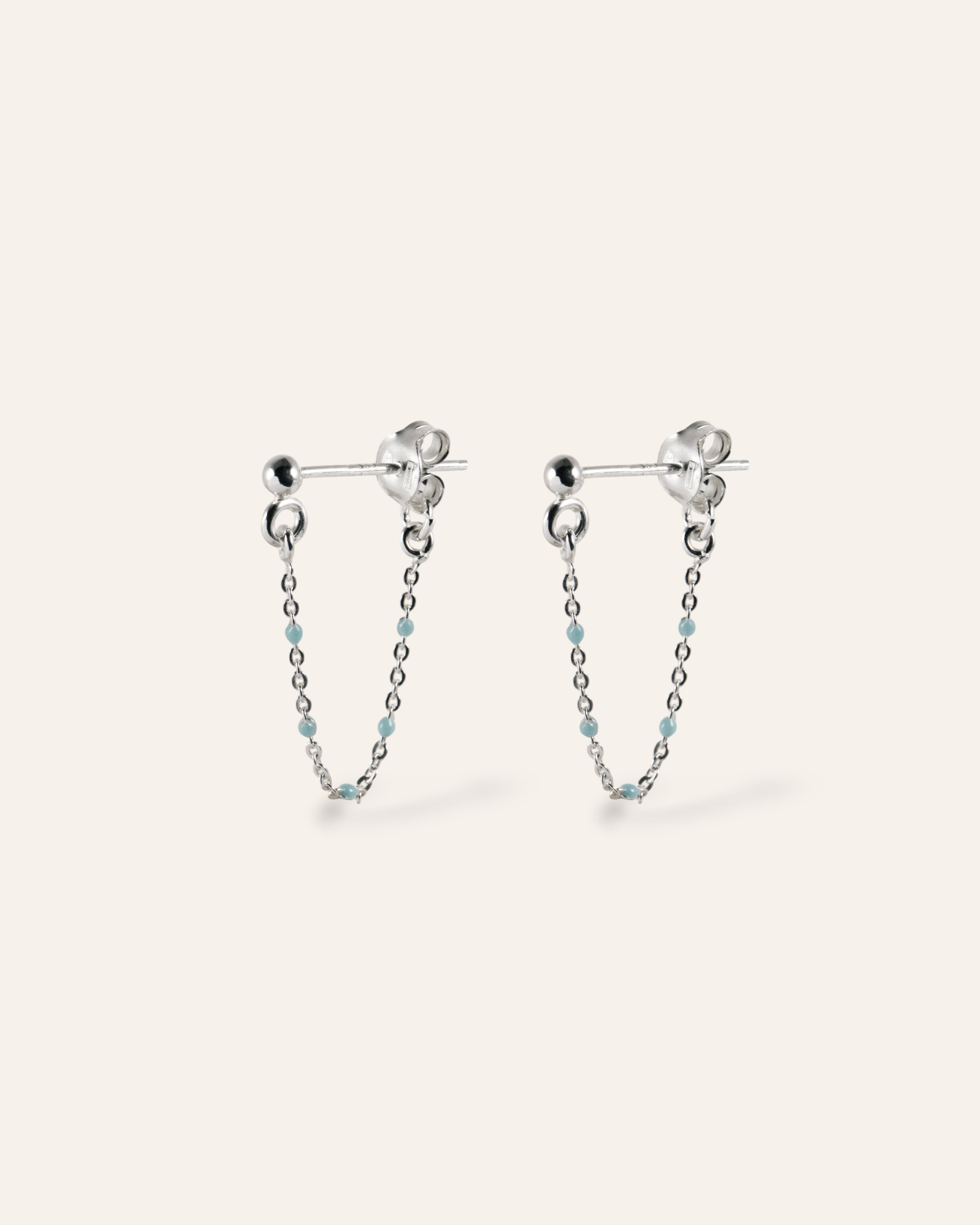 Malia Enameled Earrings Sterling Silver