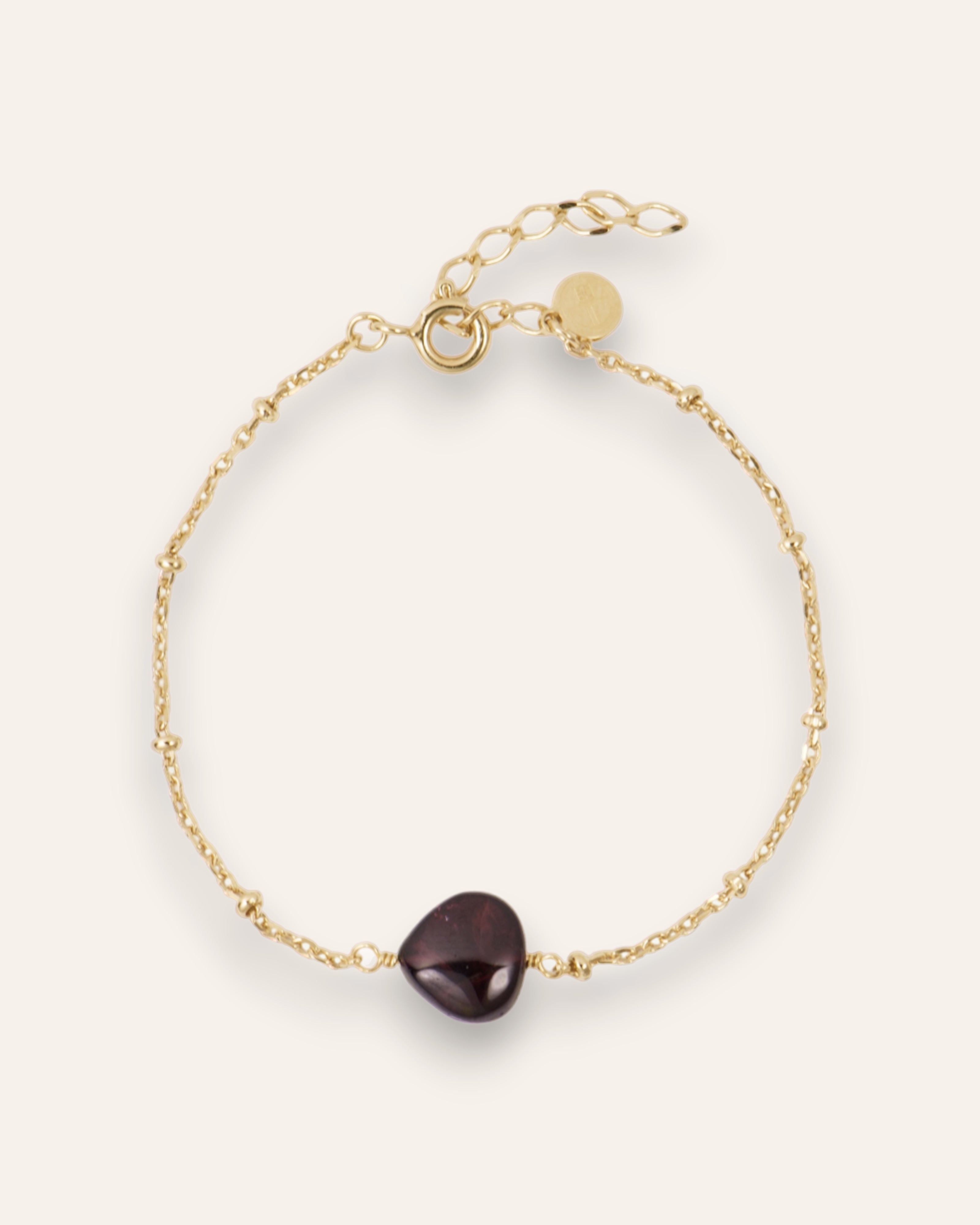 Bracelet Pierre Isabella Plaqué Or 18ct / Quartz Rose