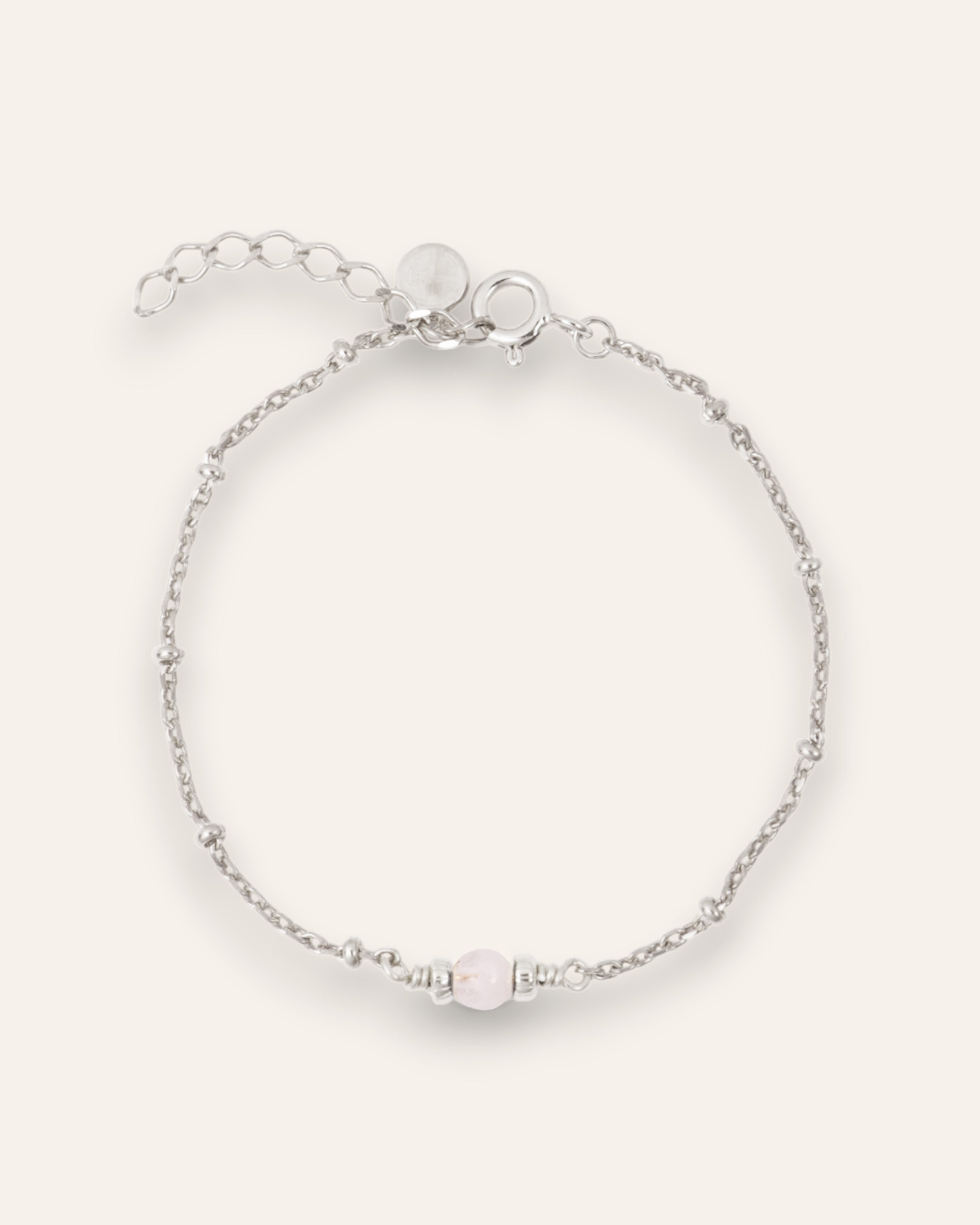 Bracelet Chaîne Boule Aline Argent 925 / Pierre de Lune
