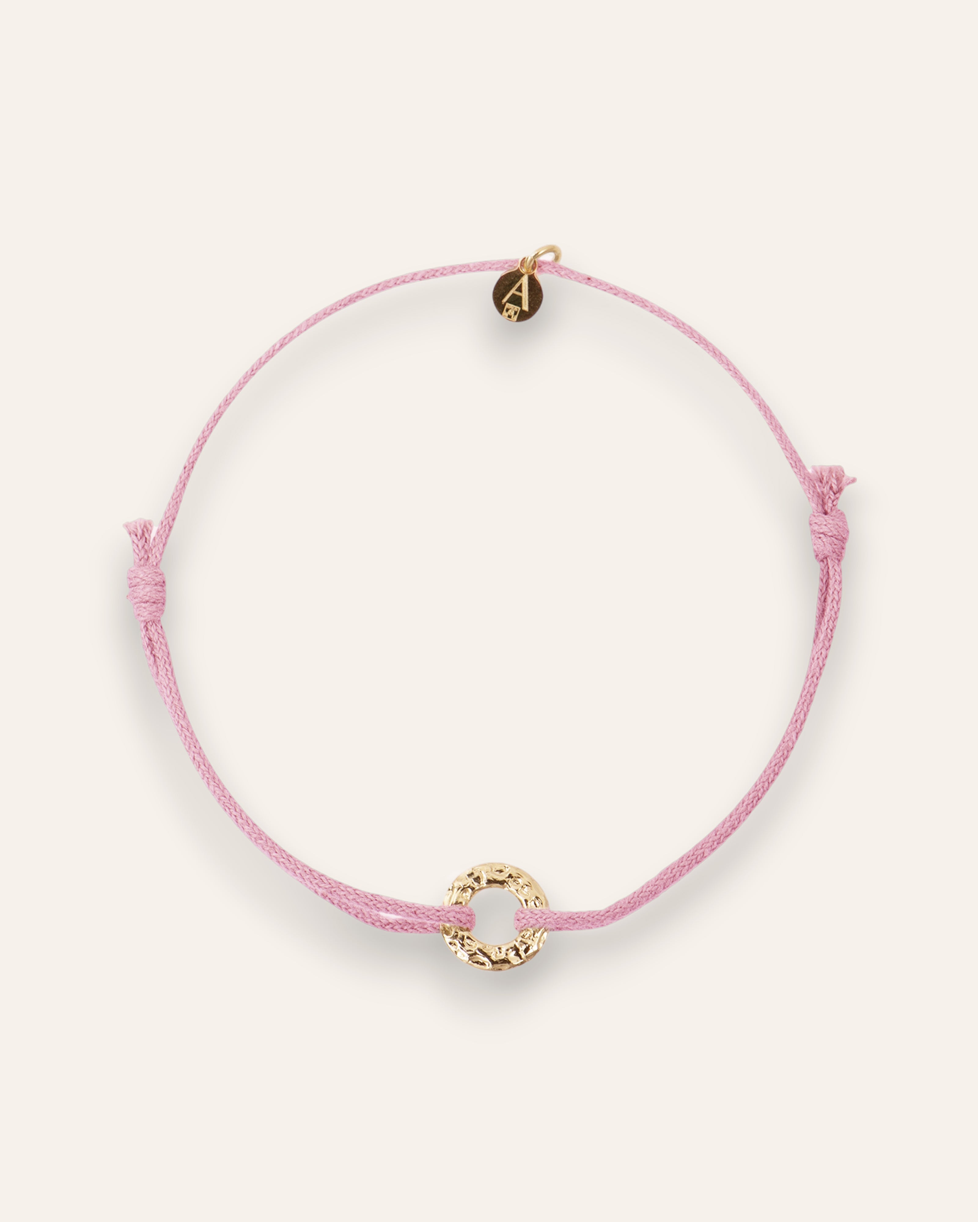 Bracelet Cordon Anneau Malone Plaqué Or 18ct