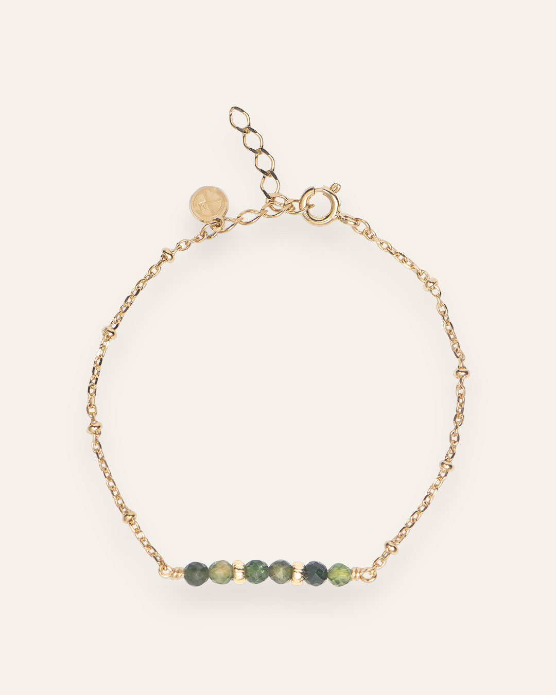 Hanna Multi Gemstone Bracelet 18k Gold Plated / Green Tourmaline
