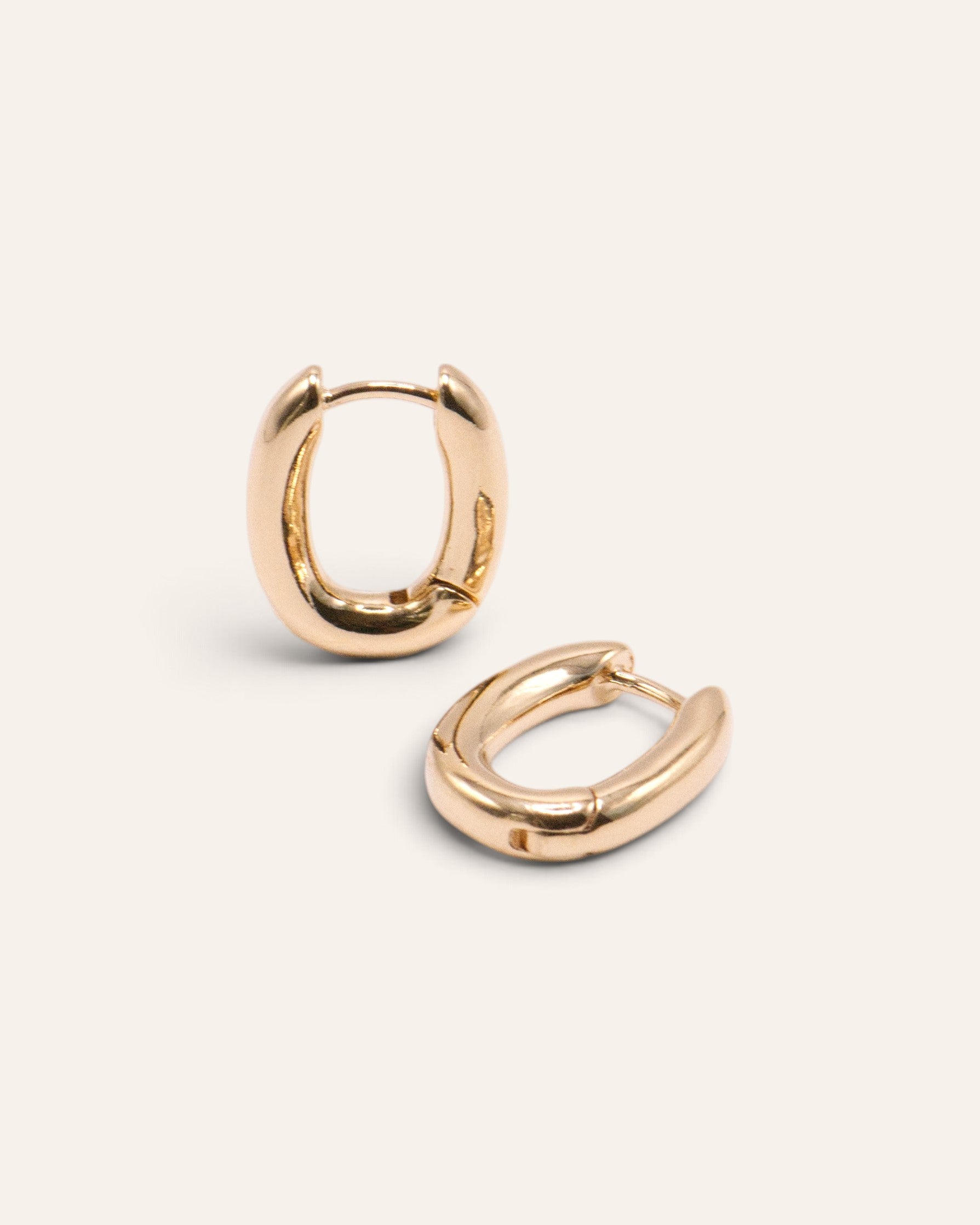 Mini Créoles Céleste Doré à l'Or Fin 24ct