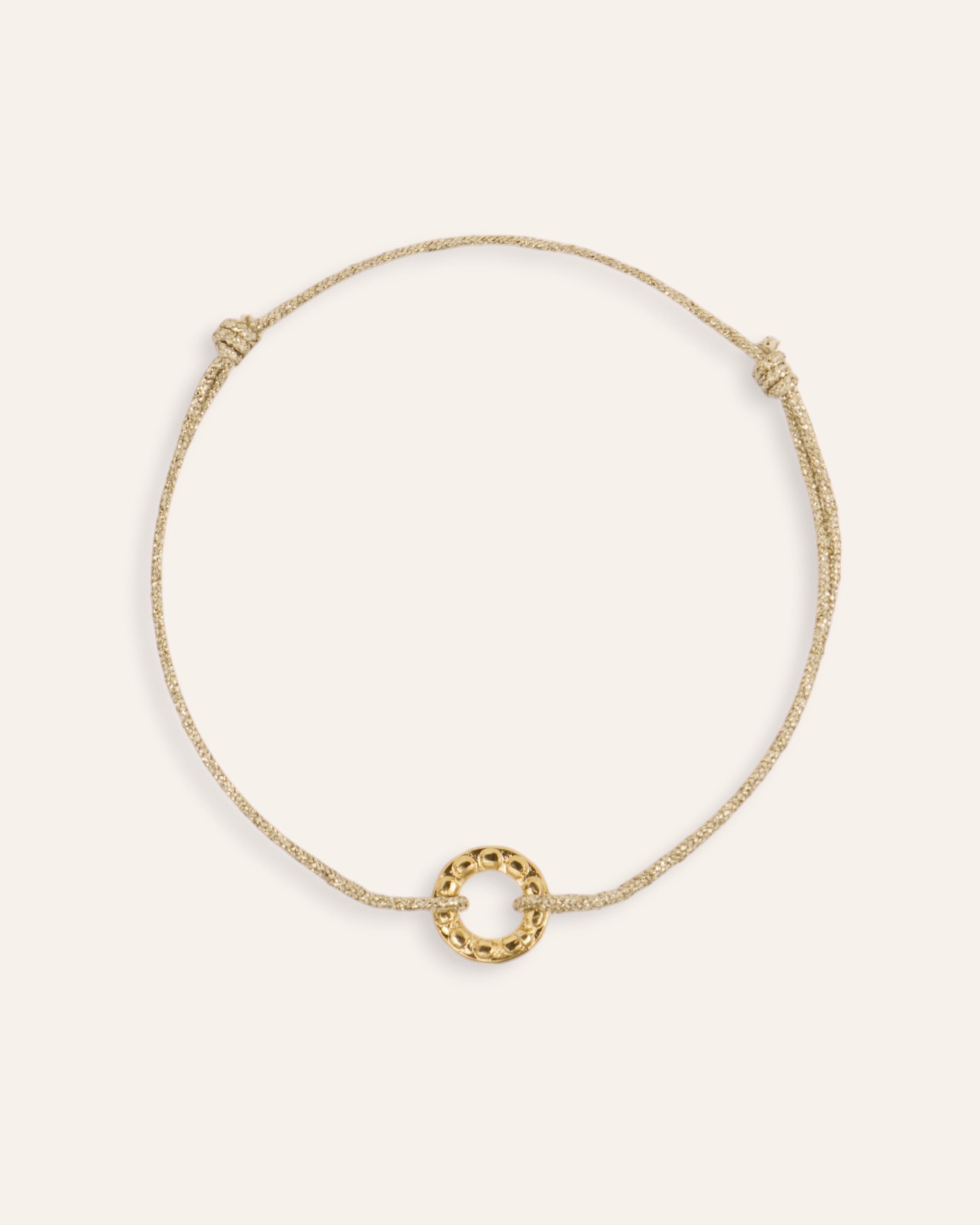 Bracelet Cordon Charlize Plaqué Or 18ct