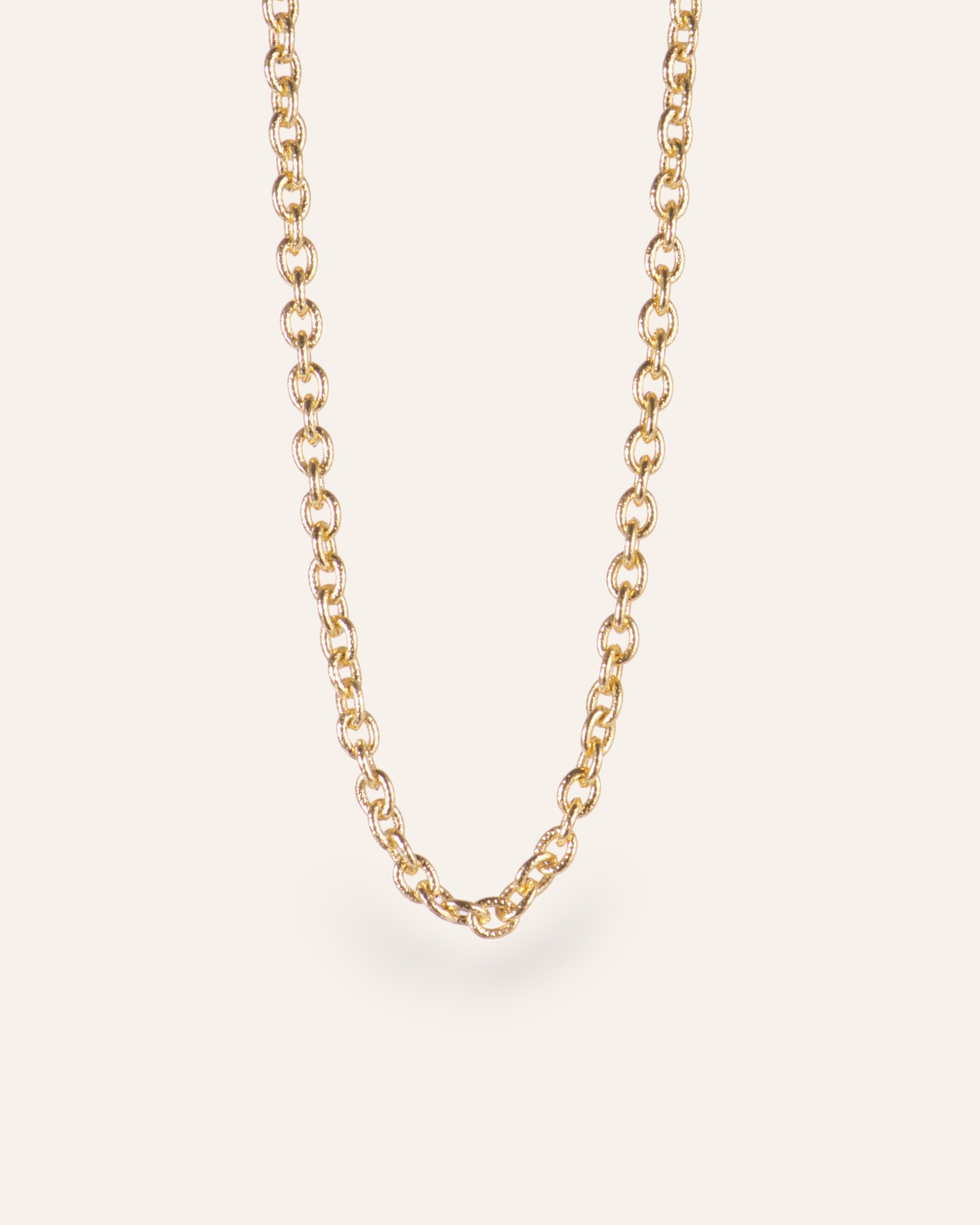 Collier Mailles Rondes Fines Anaelle Doré à l'Or Fin 24ct