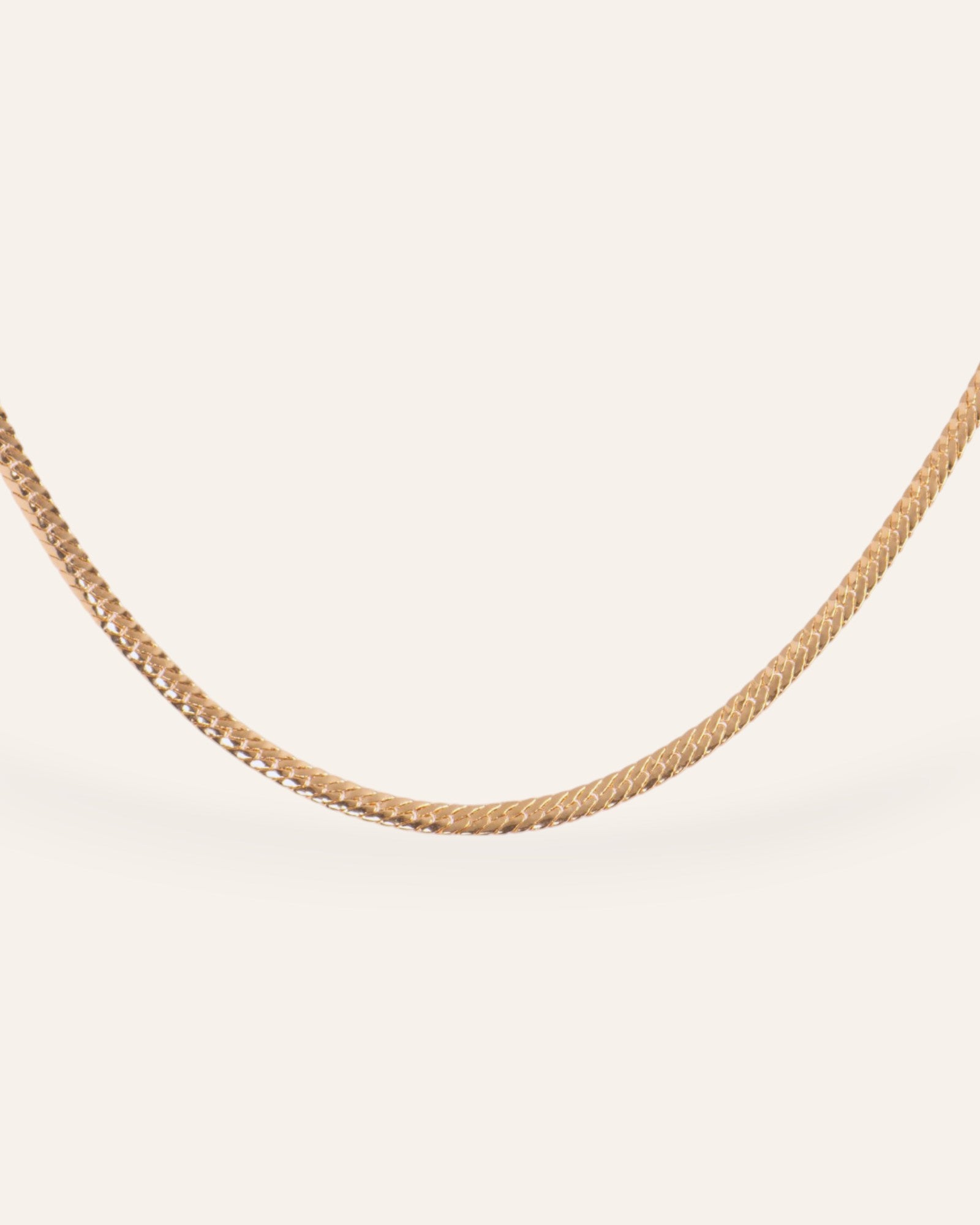 Collier Maille Serpent Garance Doré à l'Or Fin 24ct