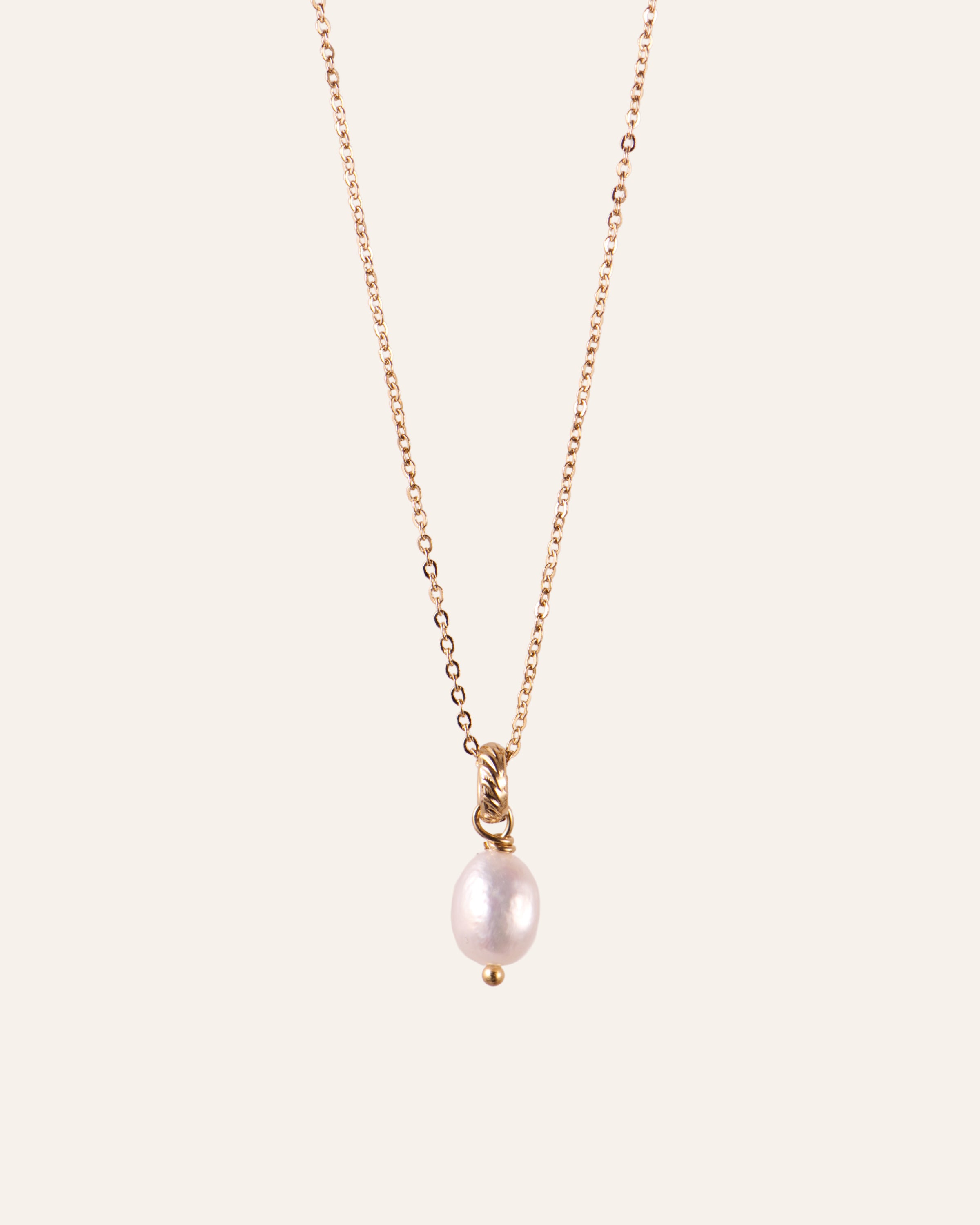 Collier en Perle Nerida Plaqué Or 18ct / Perle