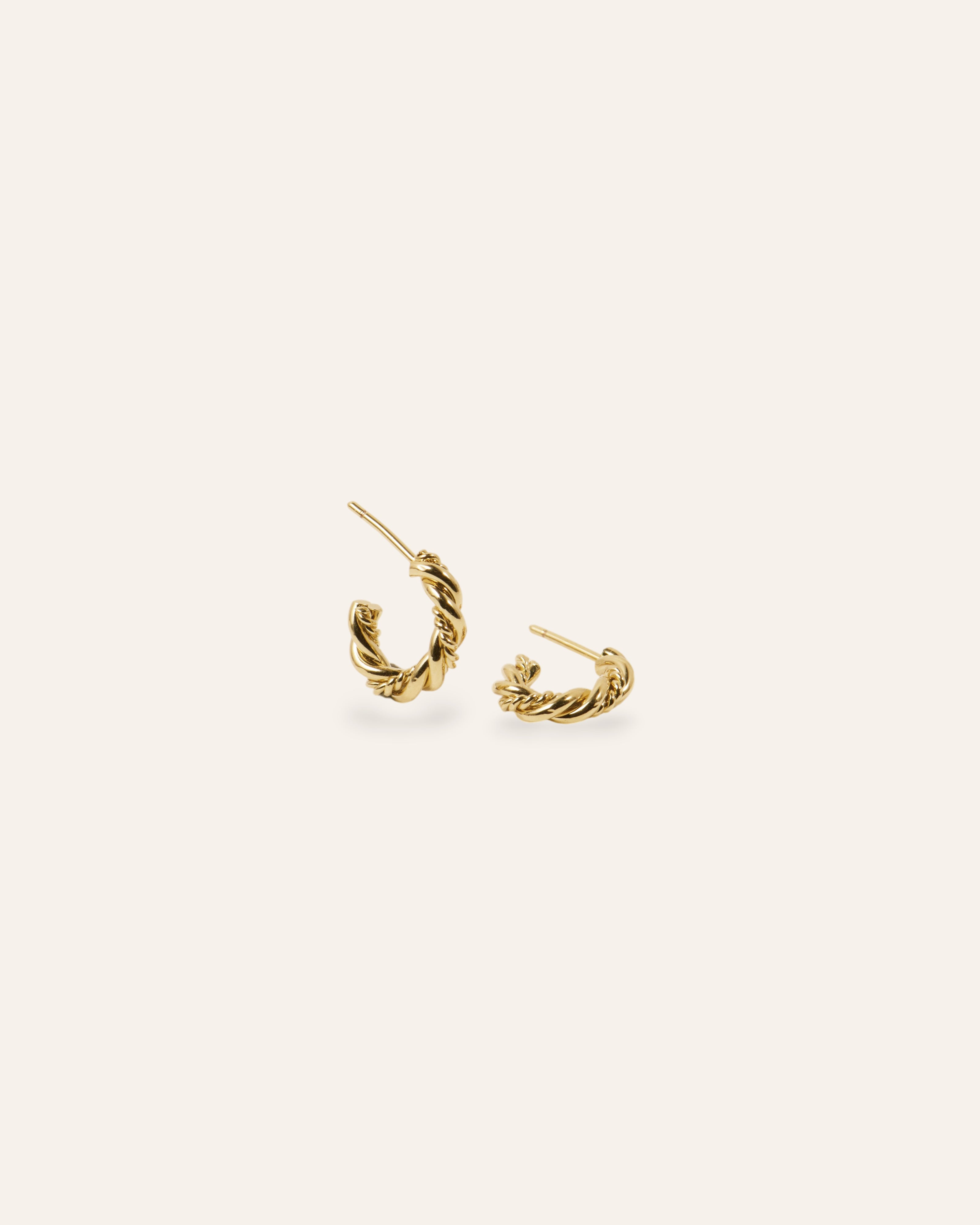Créoles Ovales Olie Doré à l'Or Fin 24ct