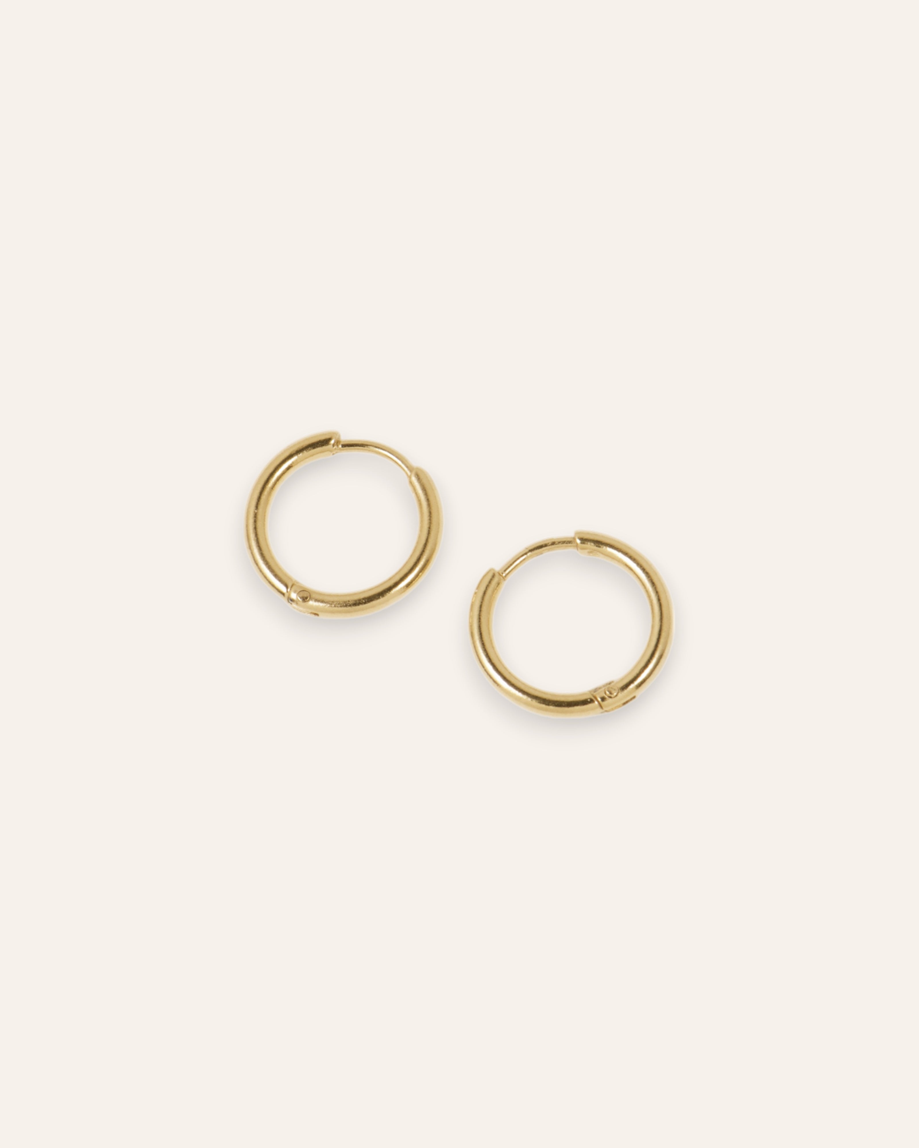 Créoles Rondes Tilda Doré à l'Or Fin 24ct
