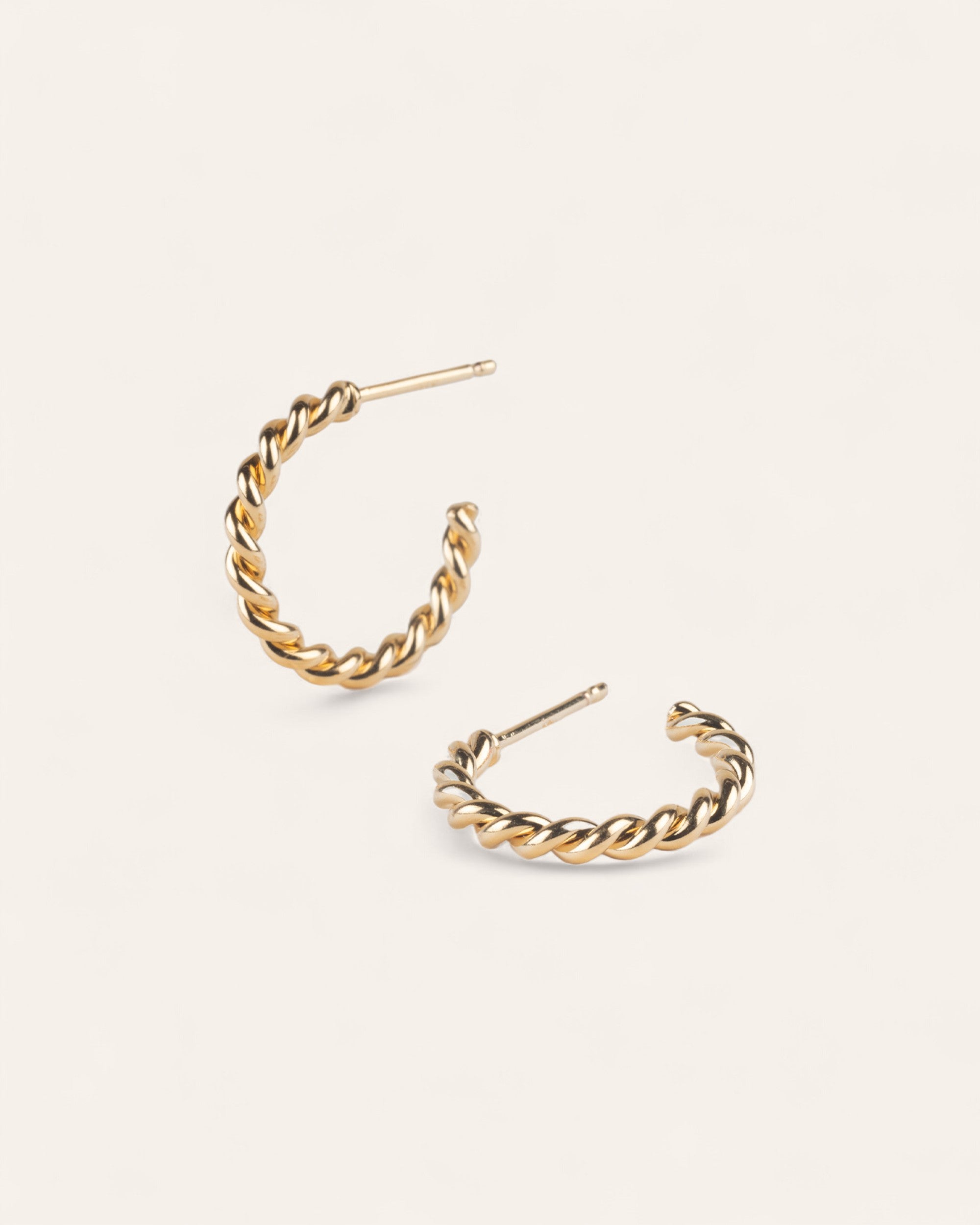 Créoles Torsadées Gabrielle Plaqué Or 18ct