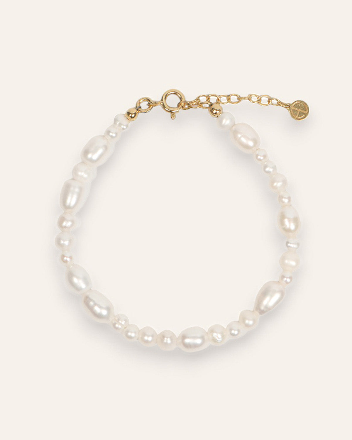 Bracelet en Perles Bruna Plaqué Or 18ct / Perle