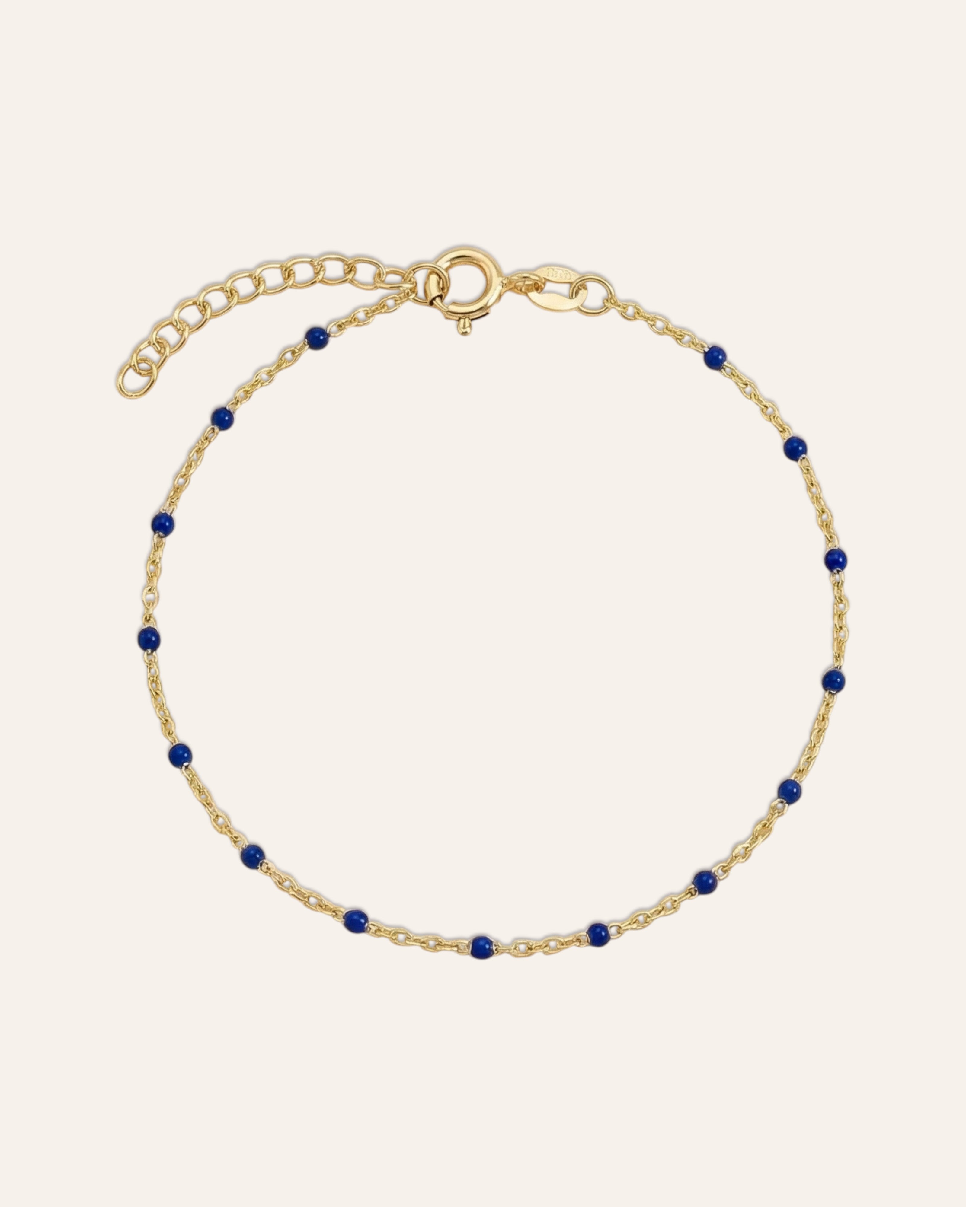 Bracelet Émaillé Malia Doré à l'Or Fin 24ct