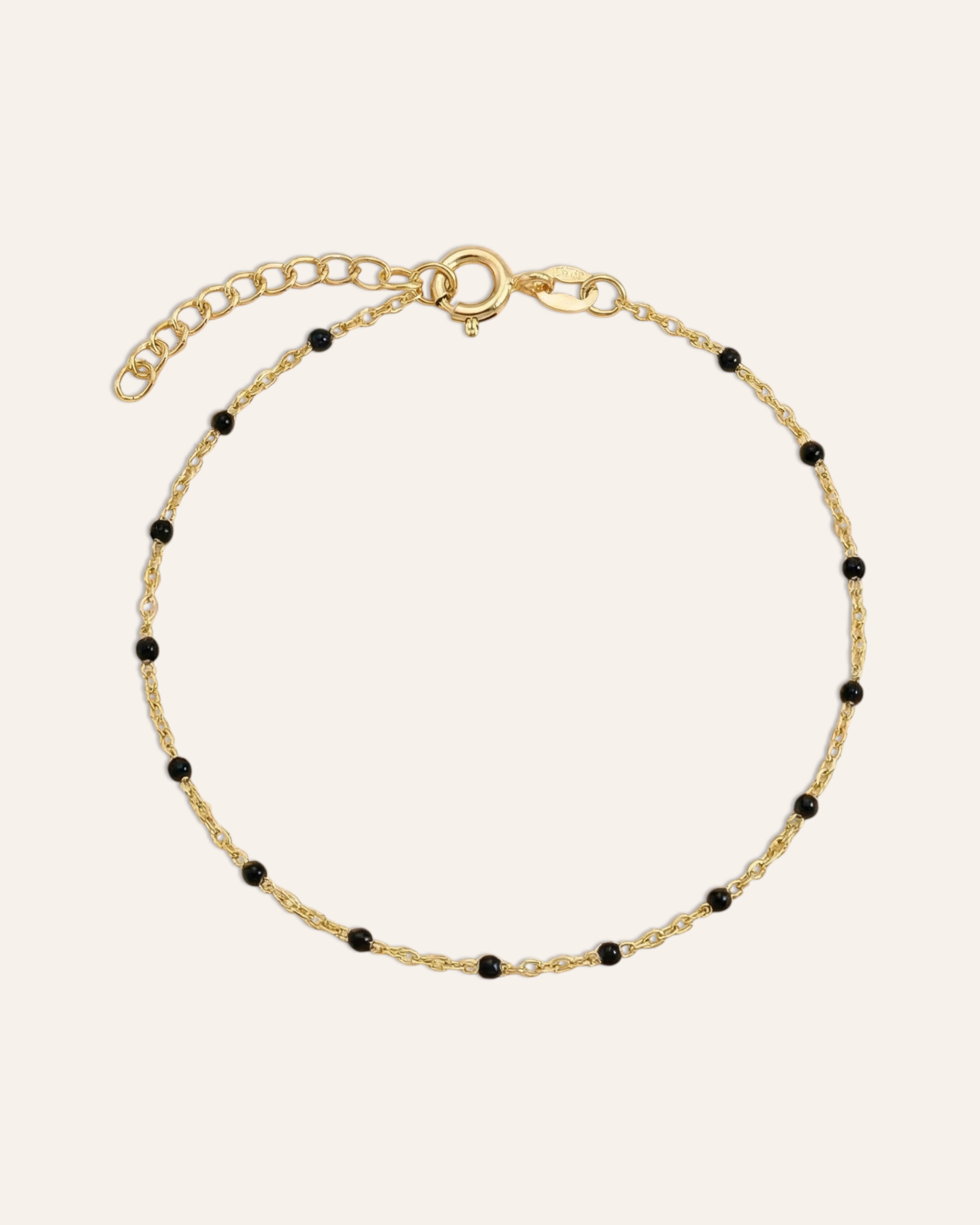 Bracelet Émaillé Malia Doré à l'Or Fin 24ct