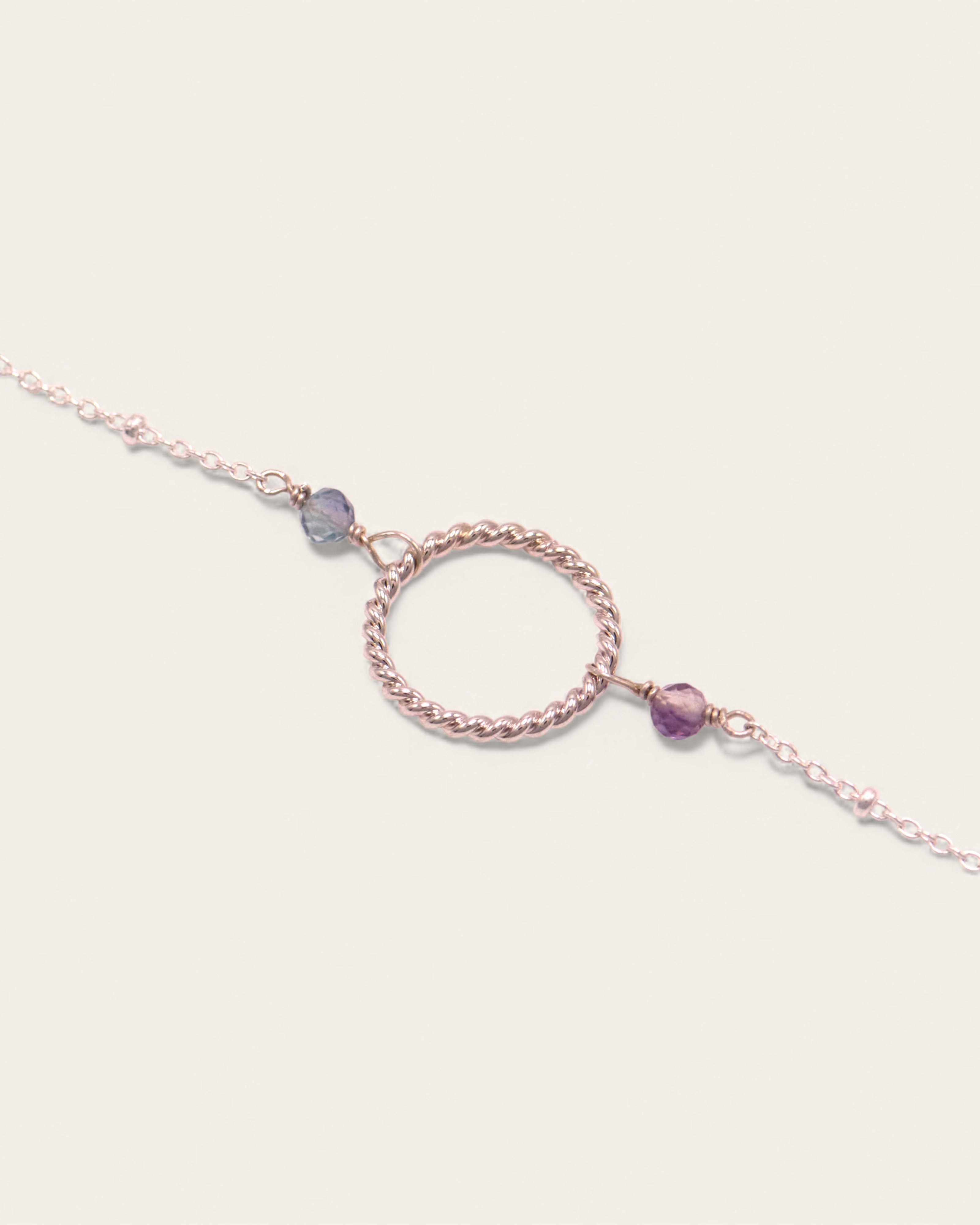 Alice Ring Bracelet Sterling Silver / Fluorite