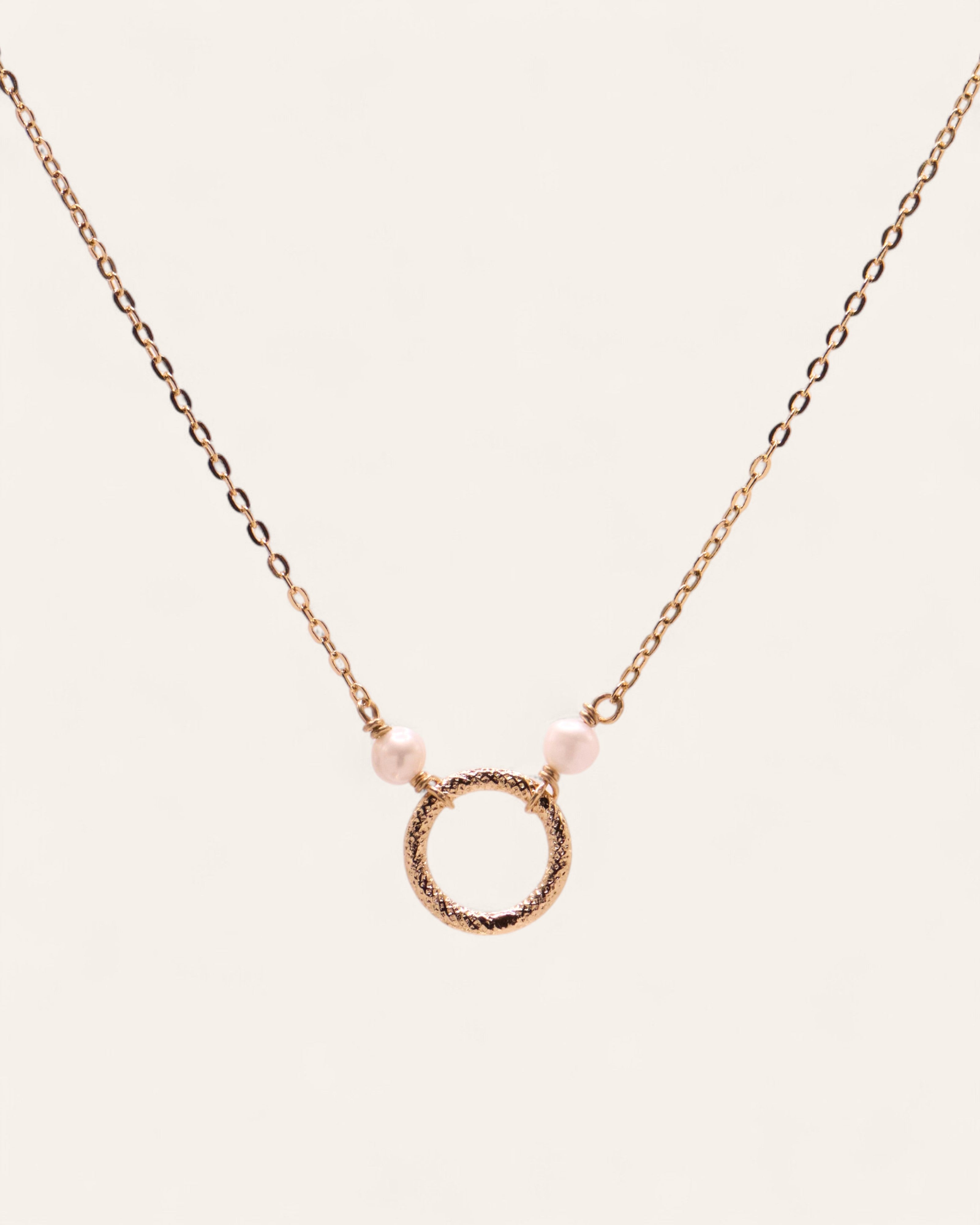 Collier Amaya Doré à l'Or Fin 24ct / Perle