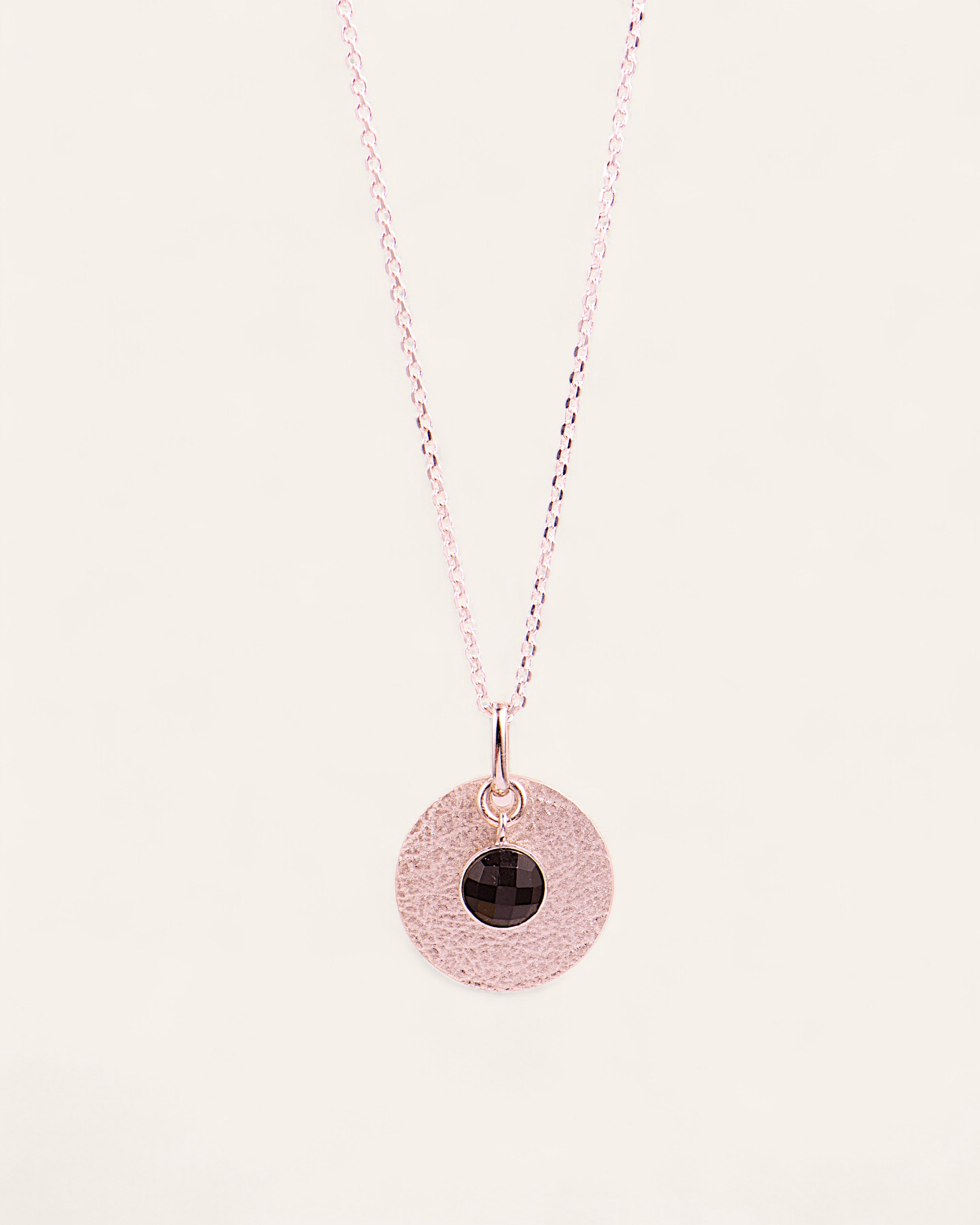 Collier Médaille Adria Argent 925 / Onyx