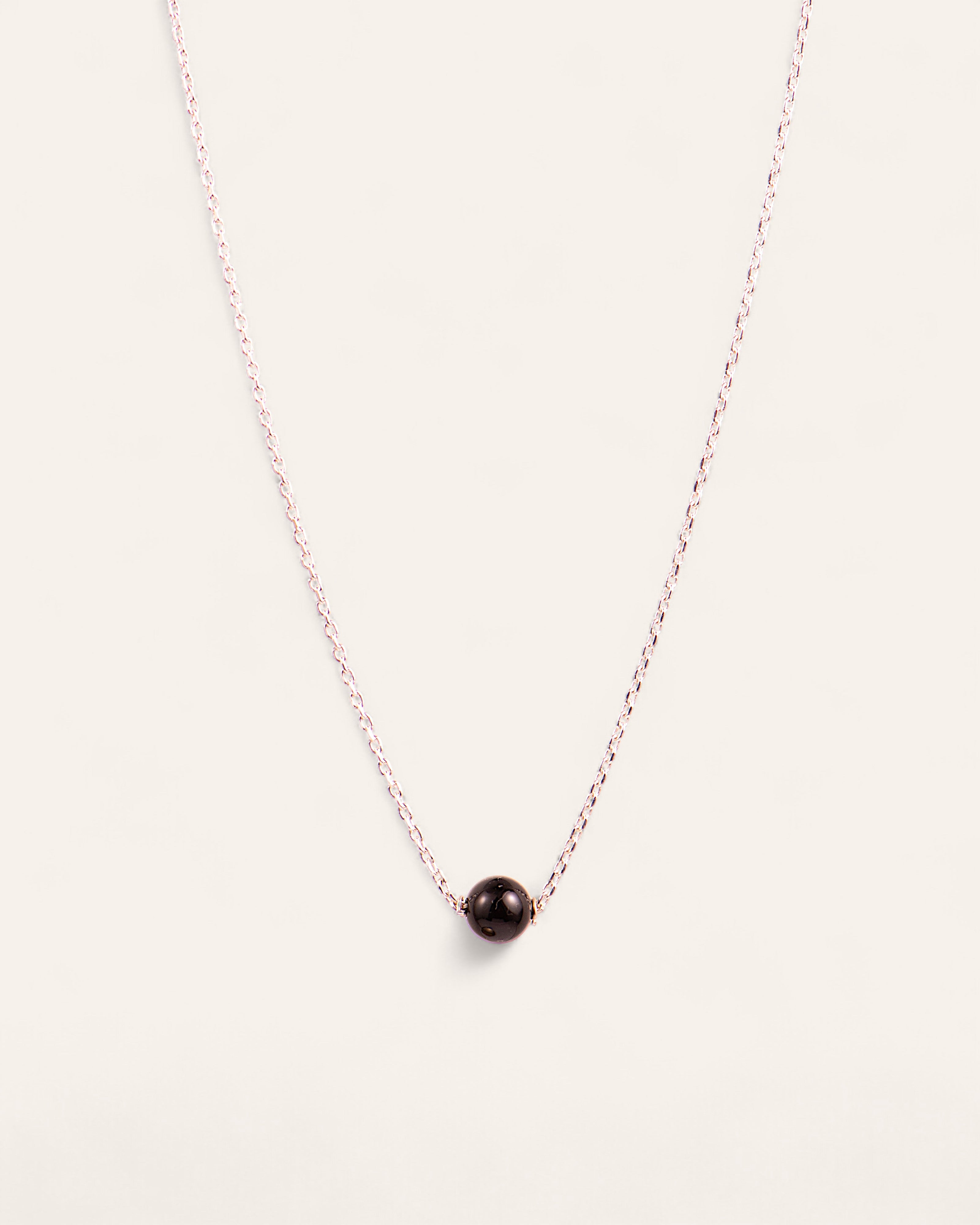 Collier Fin Elégance Argent 925 / Onyx