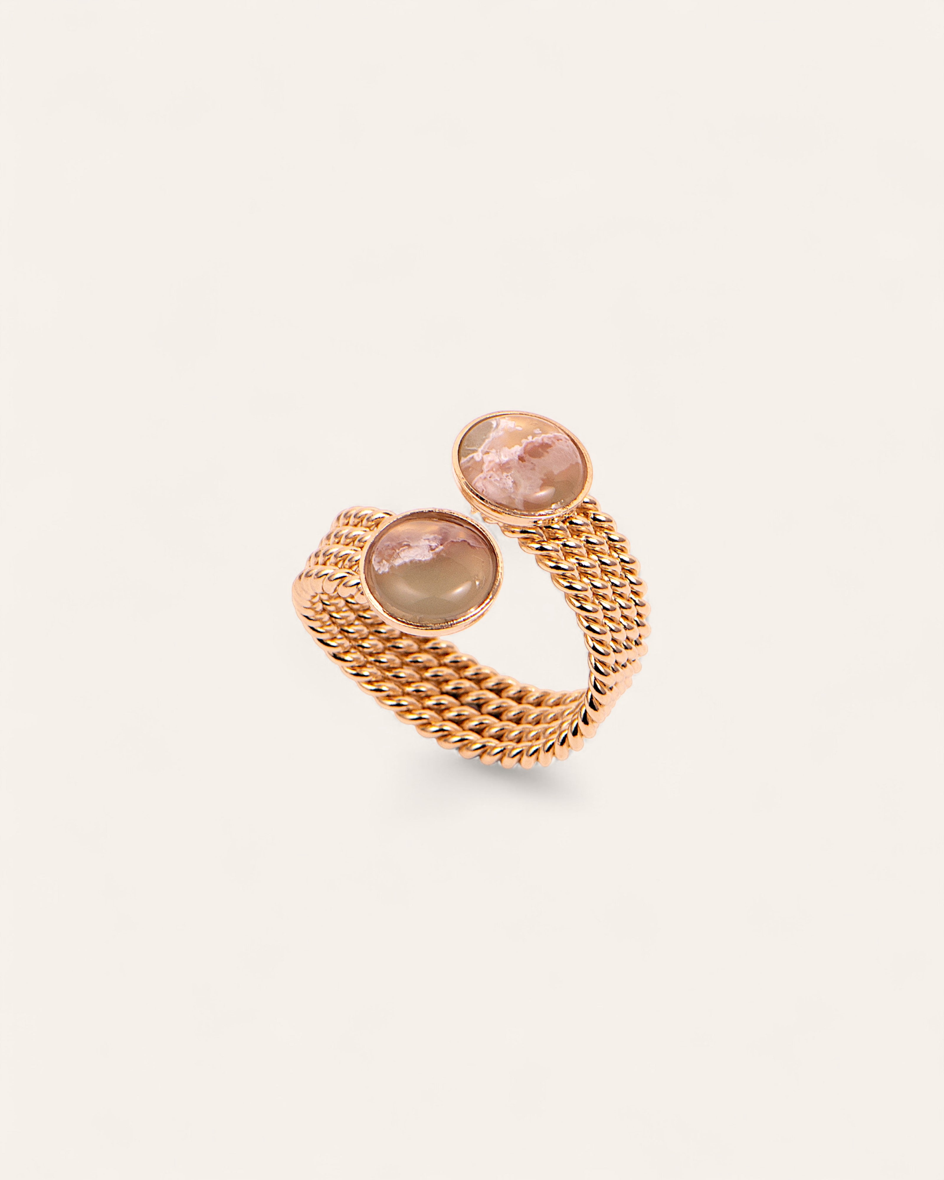 Bague Large Ciara Plaqué Or 18ct / Aquaprase